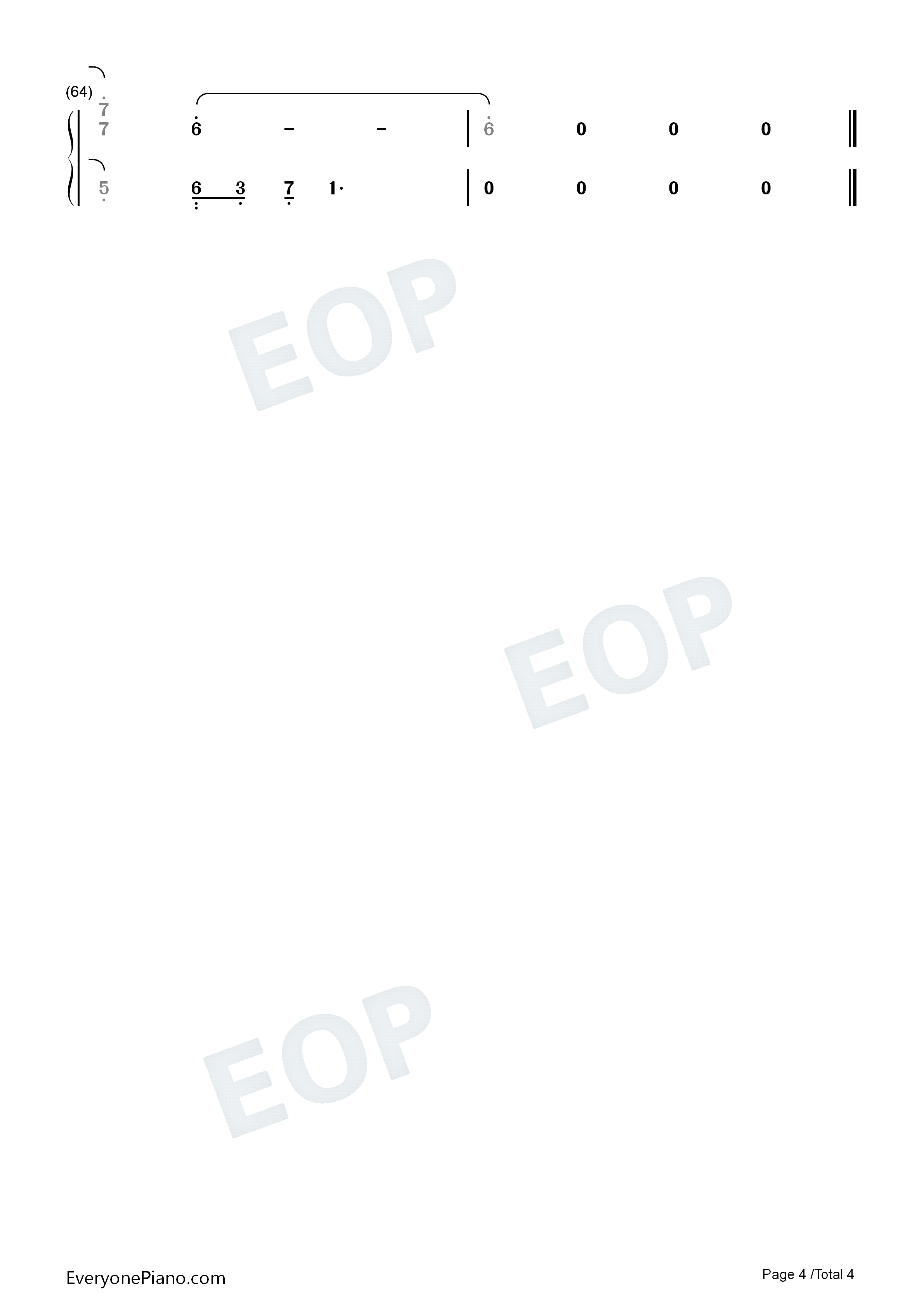 无限钢琴简谱_周深演唱