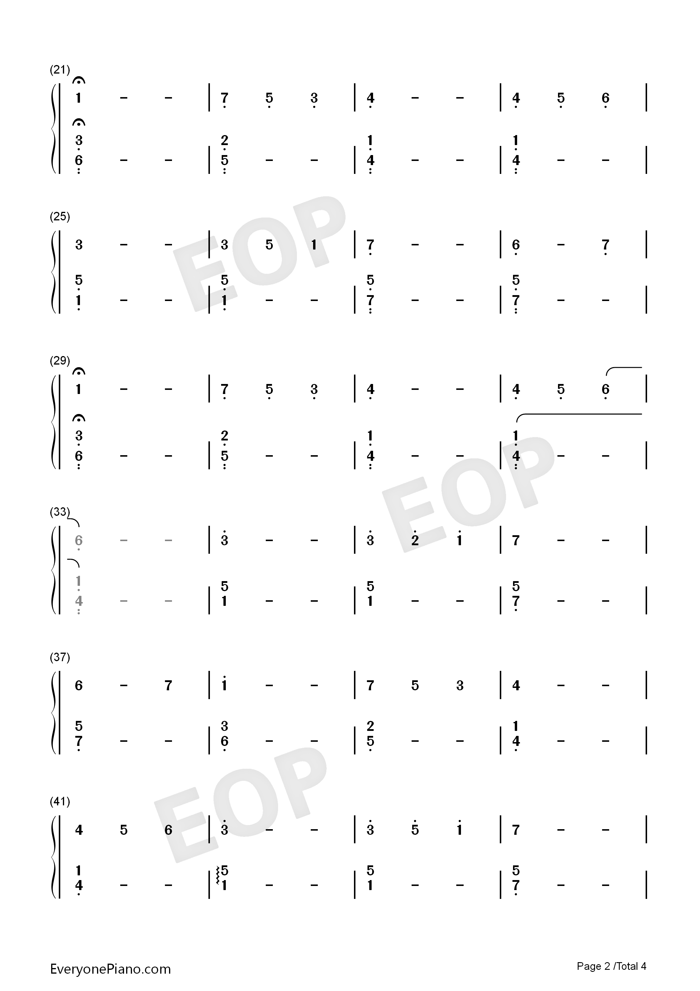 All_the_People_You'll_Never_Know钢琴简谱_Circadian_Eyes演唱