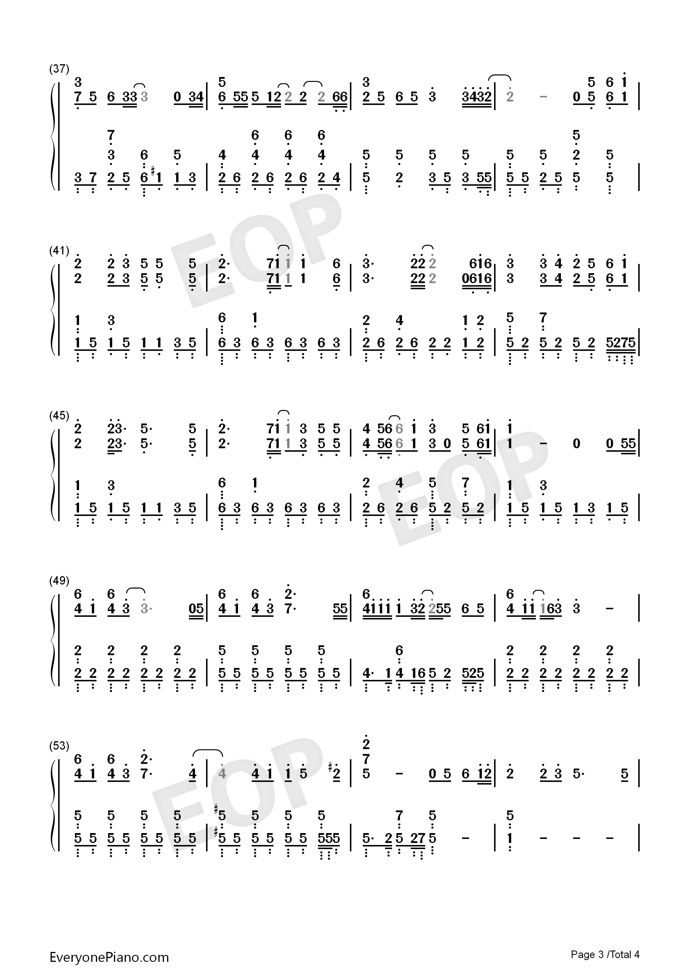 爱的勇气钢琴简谱_曲婉婷演唱