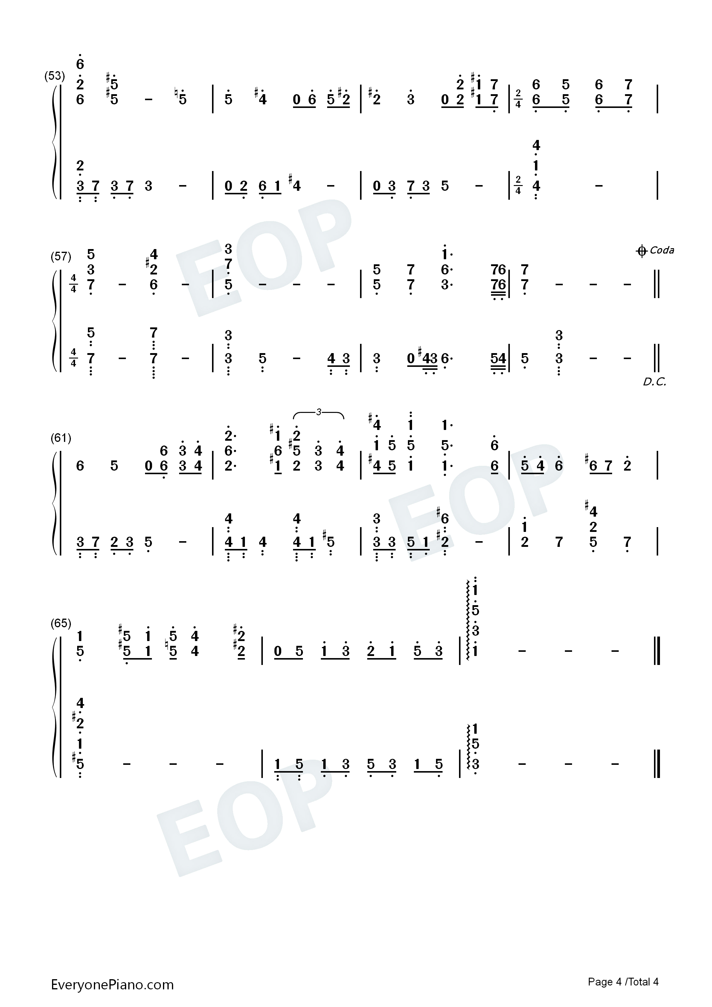 la_pioggia钢琴简谱_久石让_Joe_Hisaishi演唱