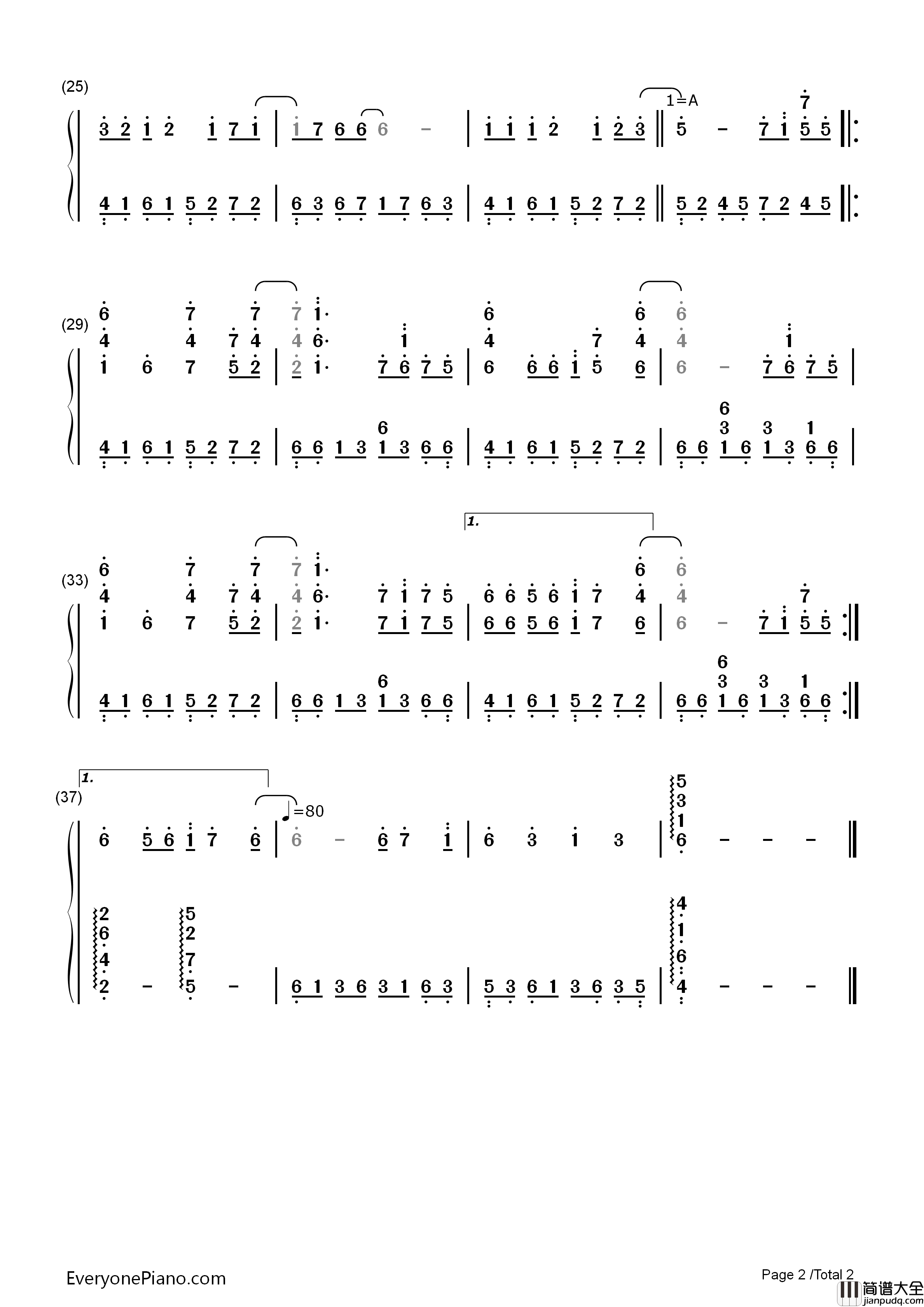 Take_Me_Higher钢琴简谱_V6演唱