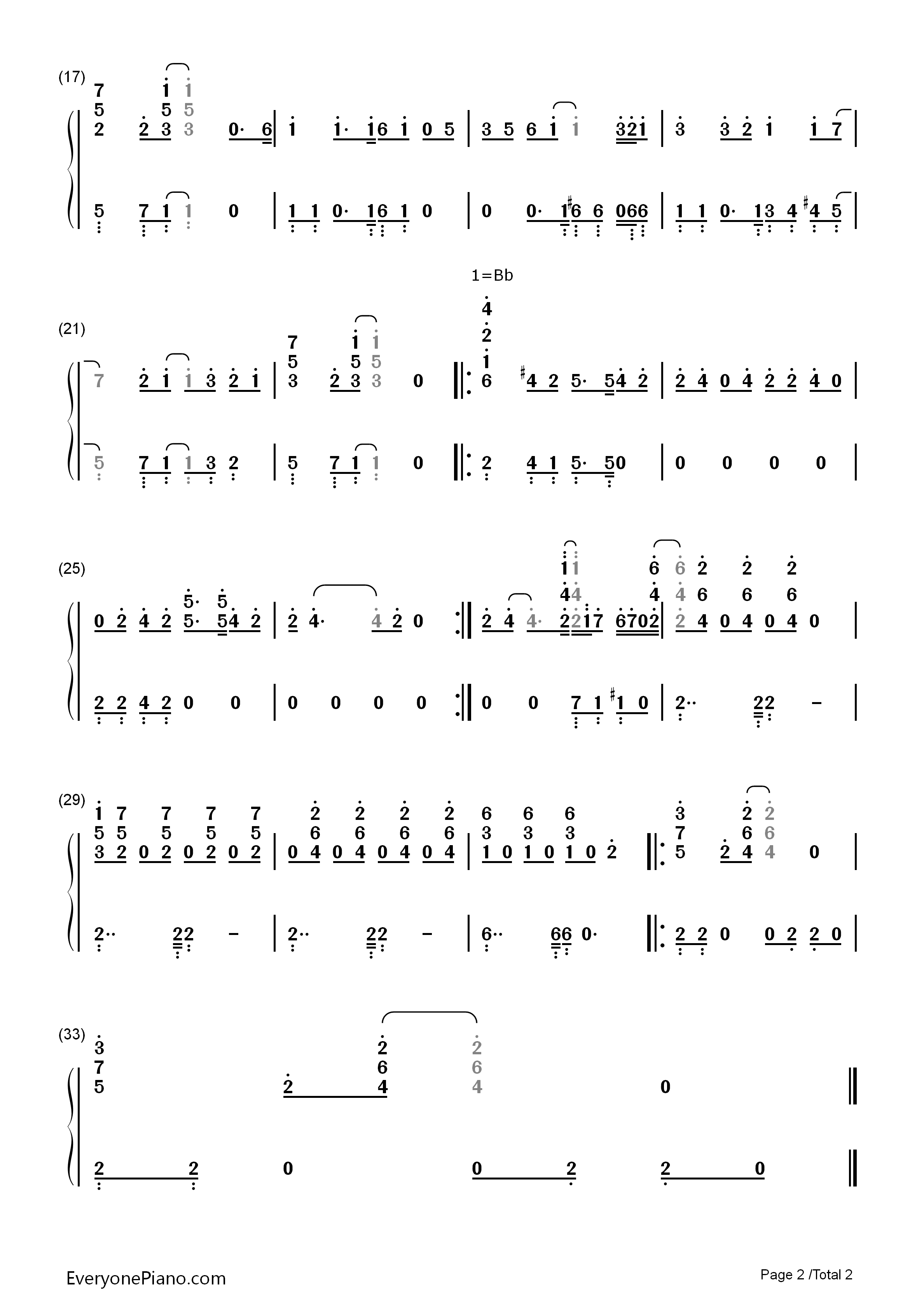 Lean_on_Me钢琴简谱_Bill_Withers演唱