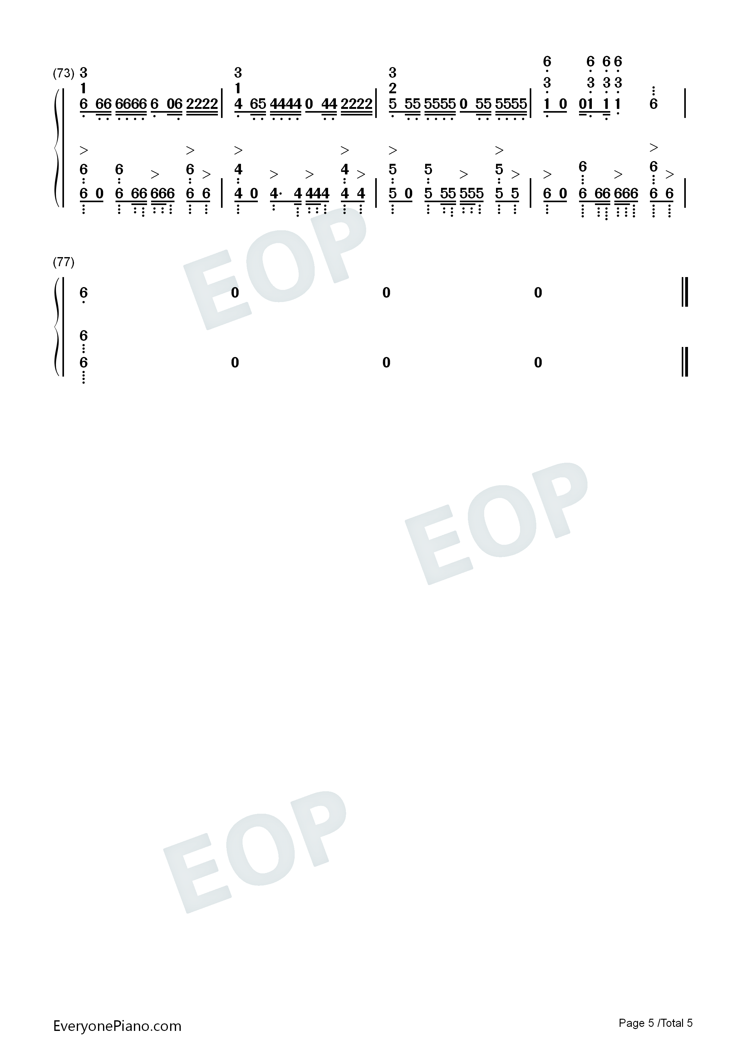 Side_Effects钢琴简谱_The_Chainsmokers_Emily_Warren演唱
