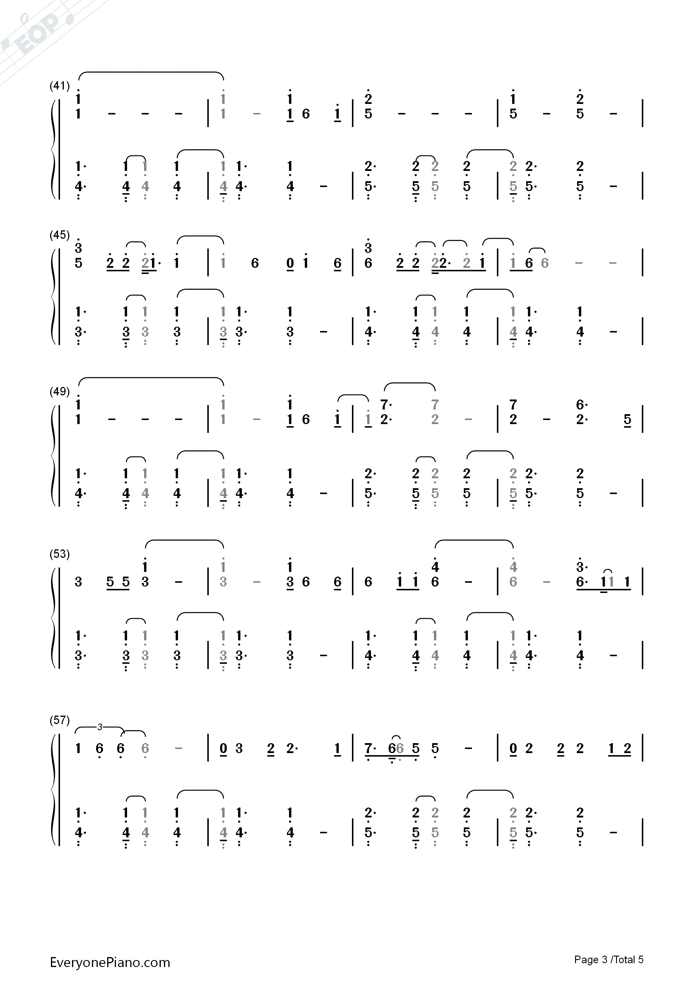 Chandelier钢琴简谱_Sia演唱