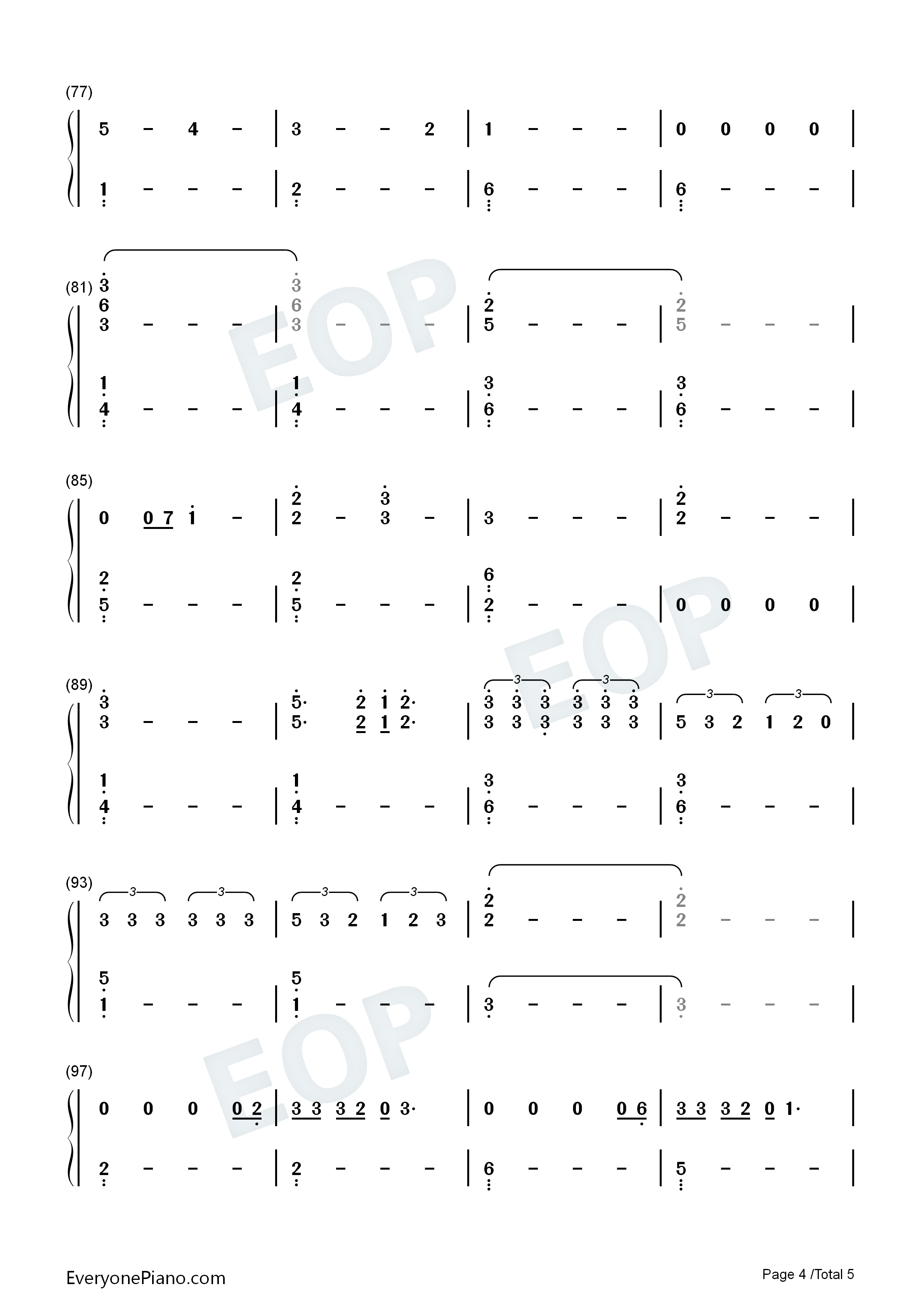 Cause_for_Concern钢琴简谱_Lovejoy演唱