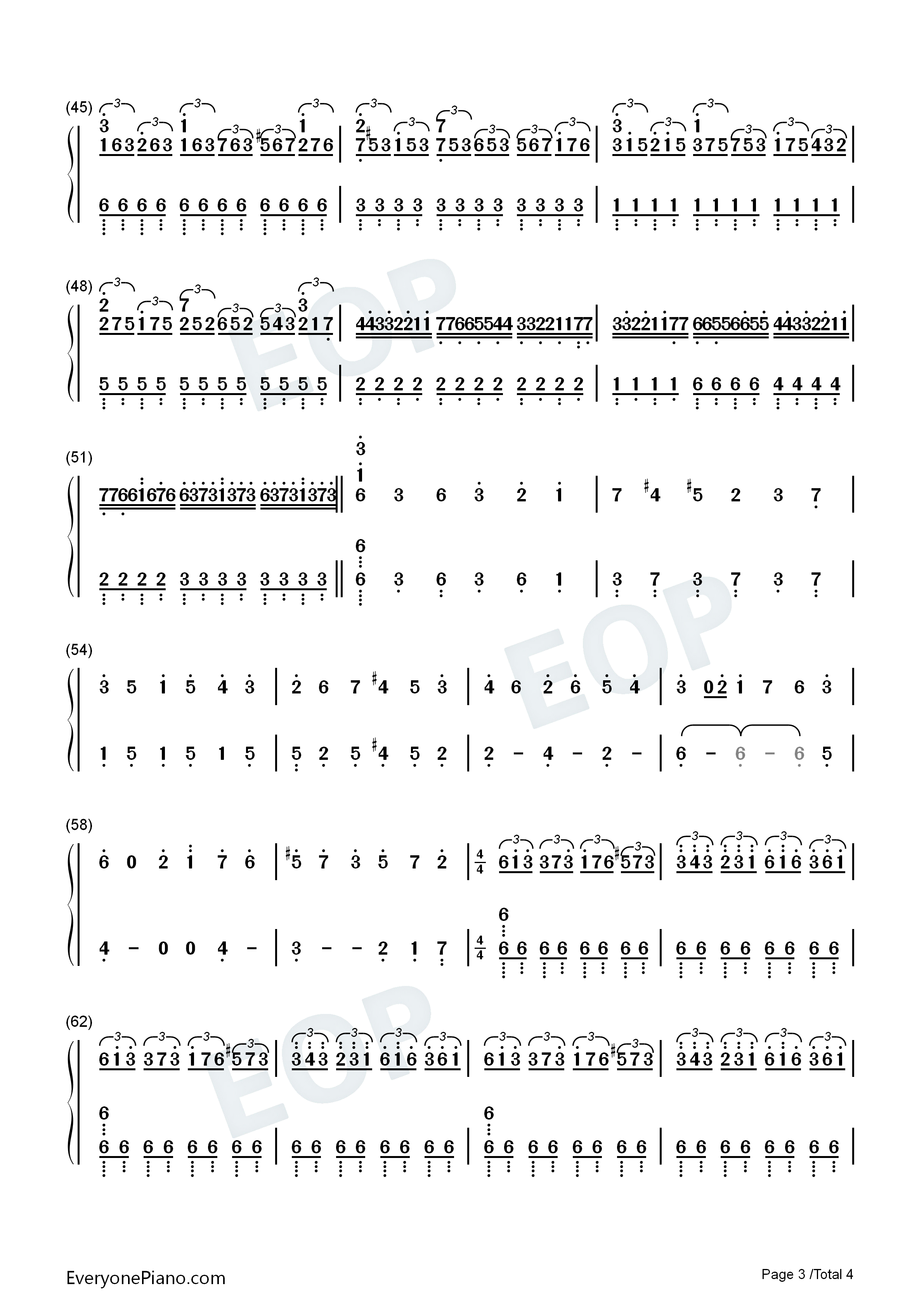 亨德尔的萨拉班德(Handel's_Sarabande)钢琴简谱_马克西姆_Maksim_Mrvica演唱