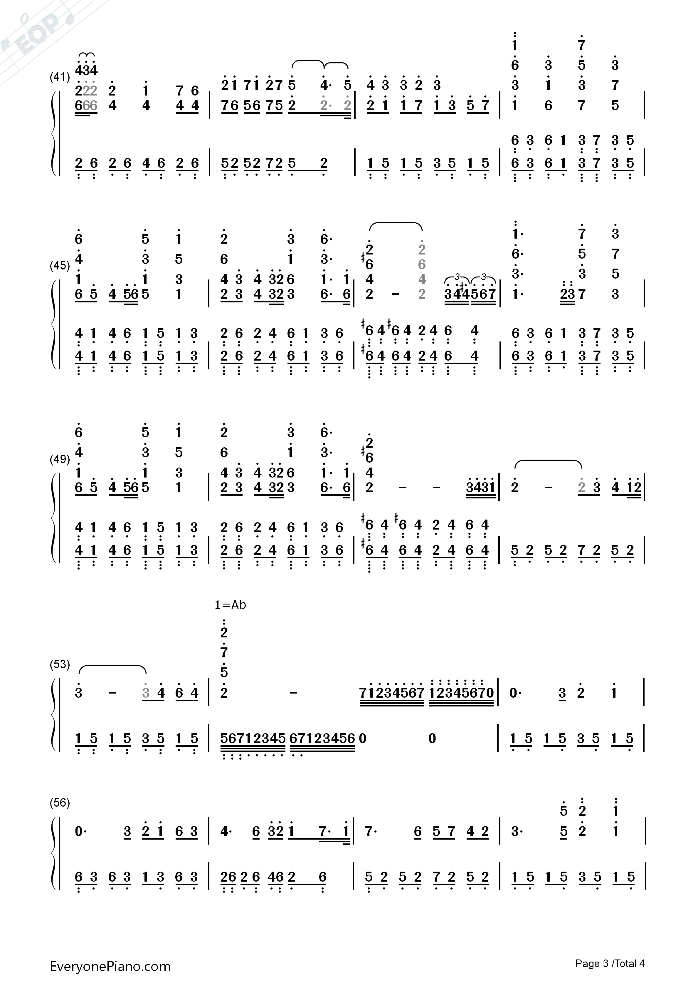 Adagio_in_C_Minor钢琴简谱_雅尼演唱