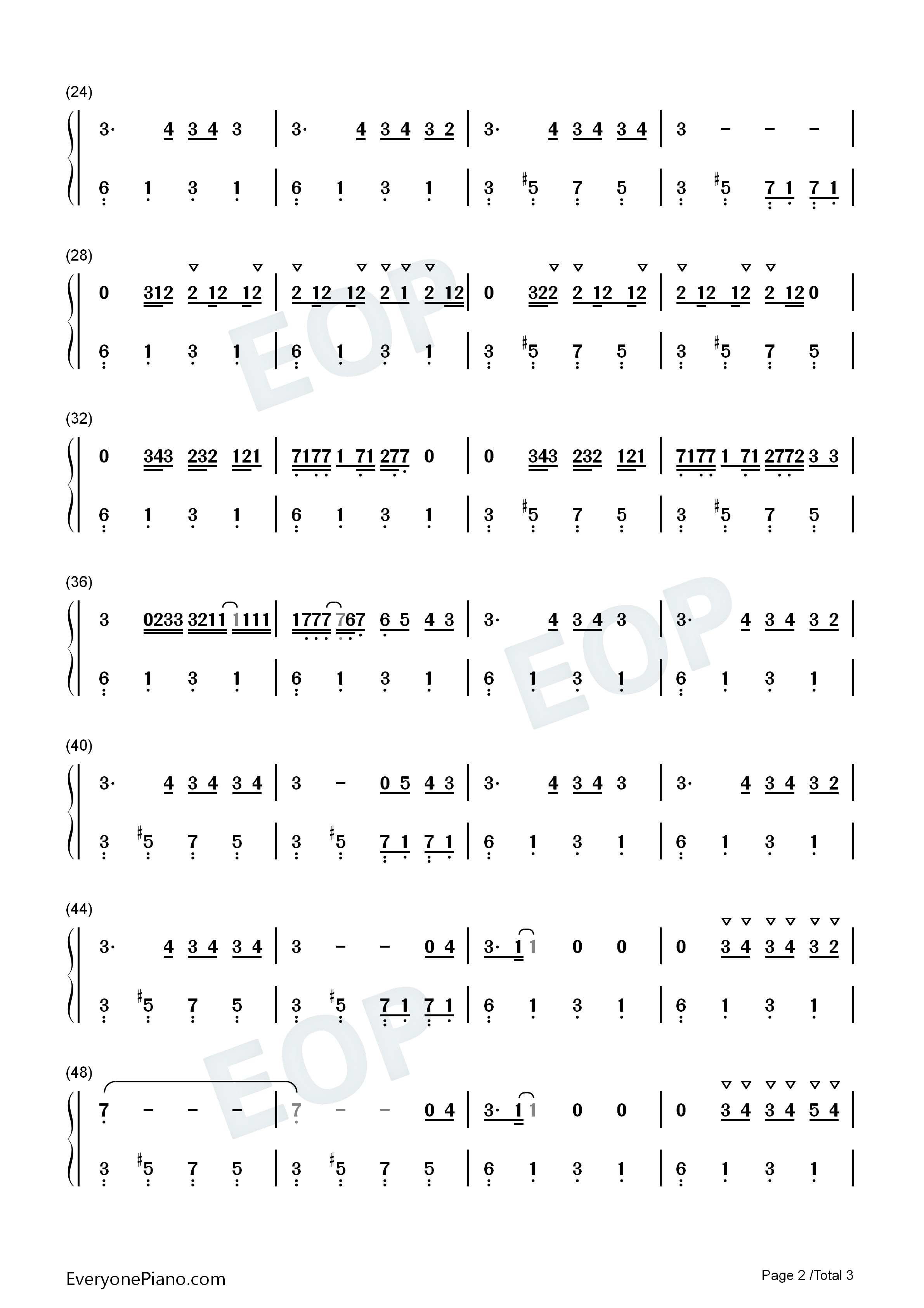Therefore_I_Am钢琴简谱_Billie_Eilish演唱