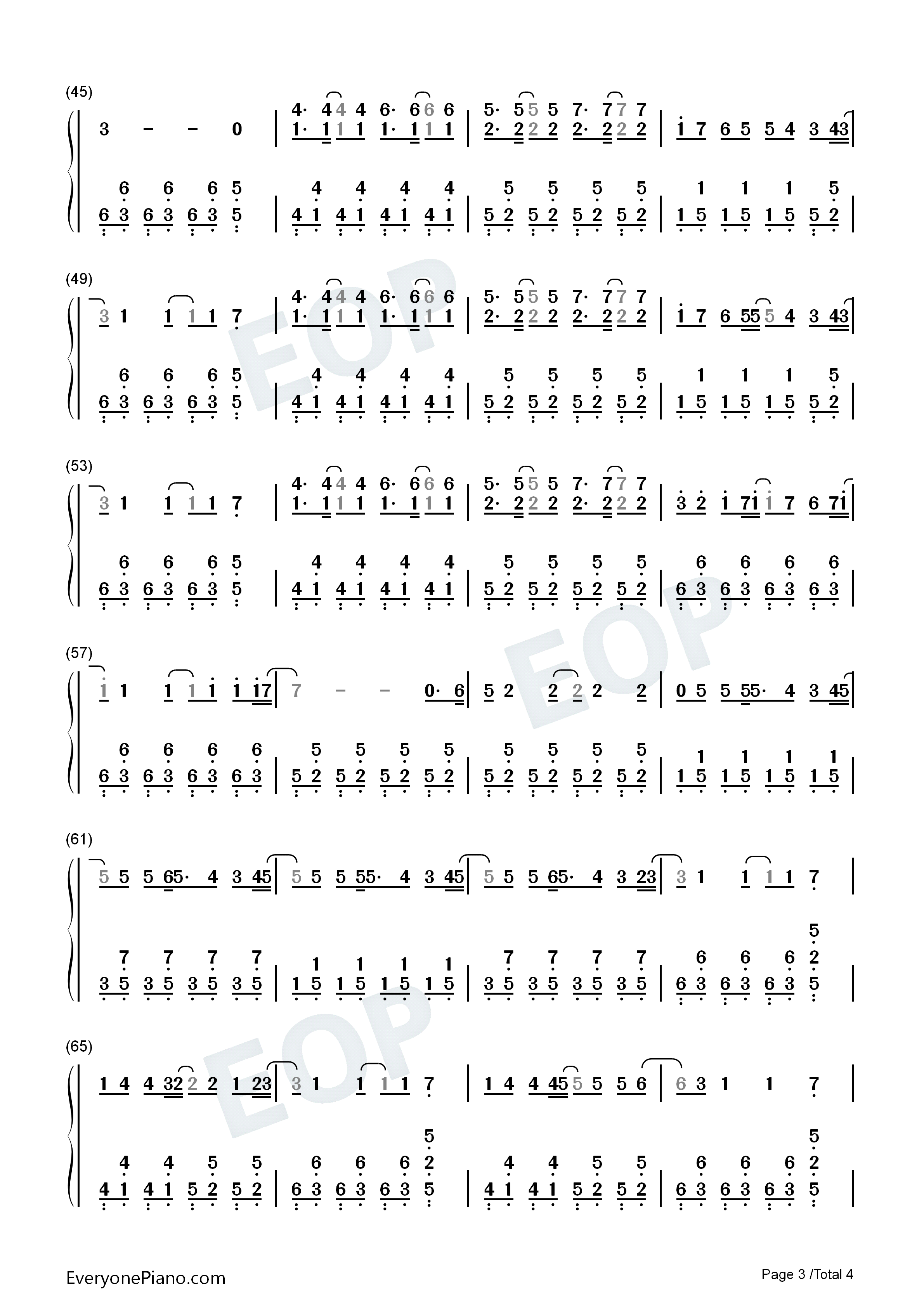 Hey_There_Delilah钢琴简谱_Plain_White_T's演唱