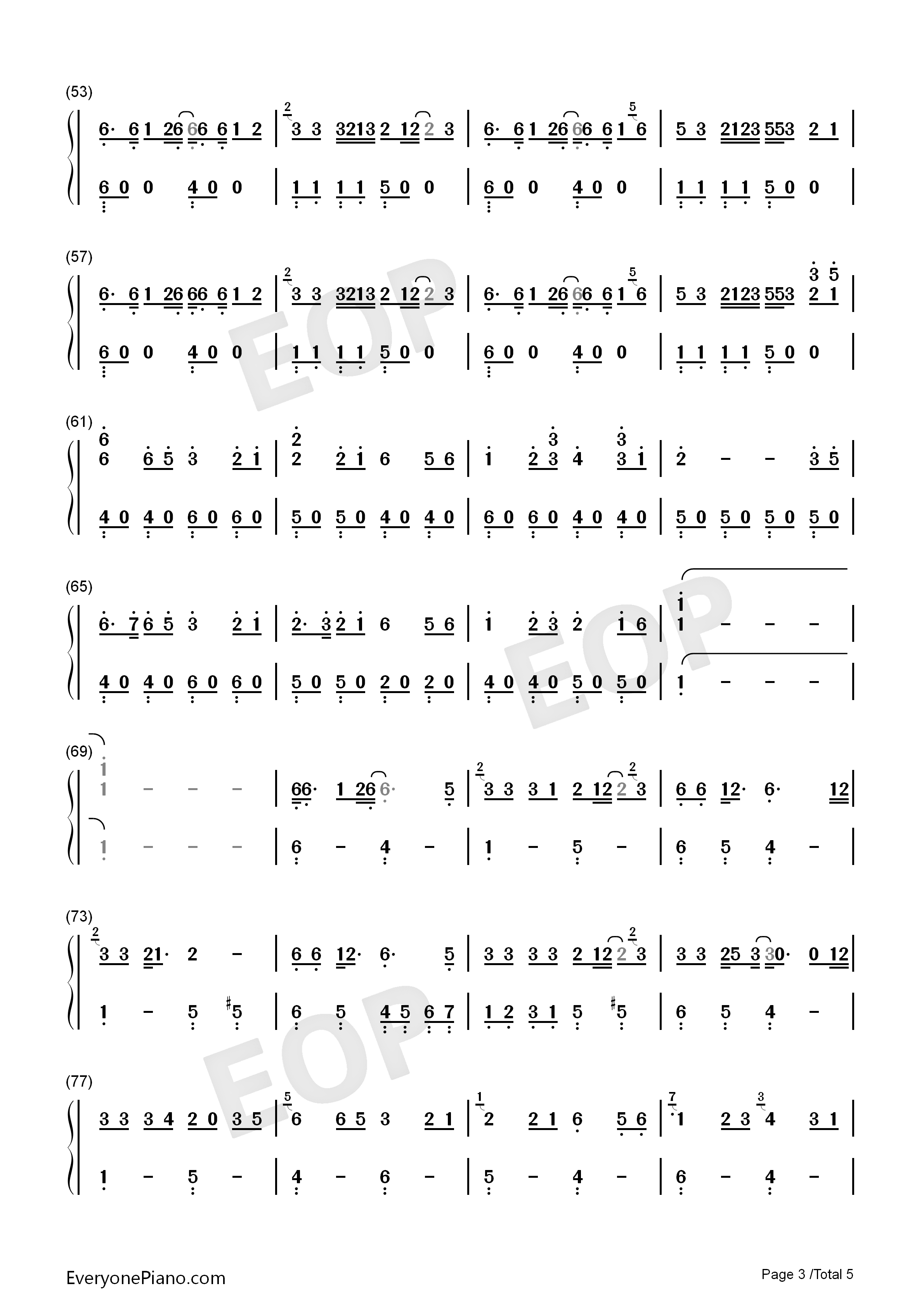Monody钢琴简谱_TheFatRat_Laura_Brehm演唱