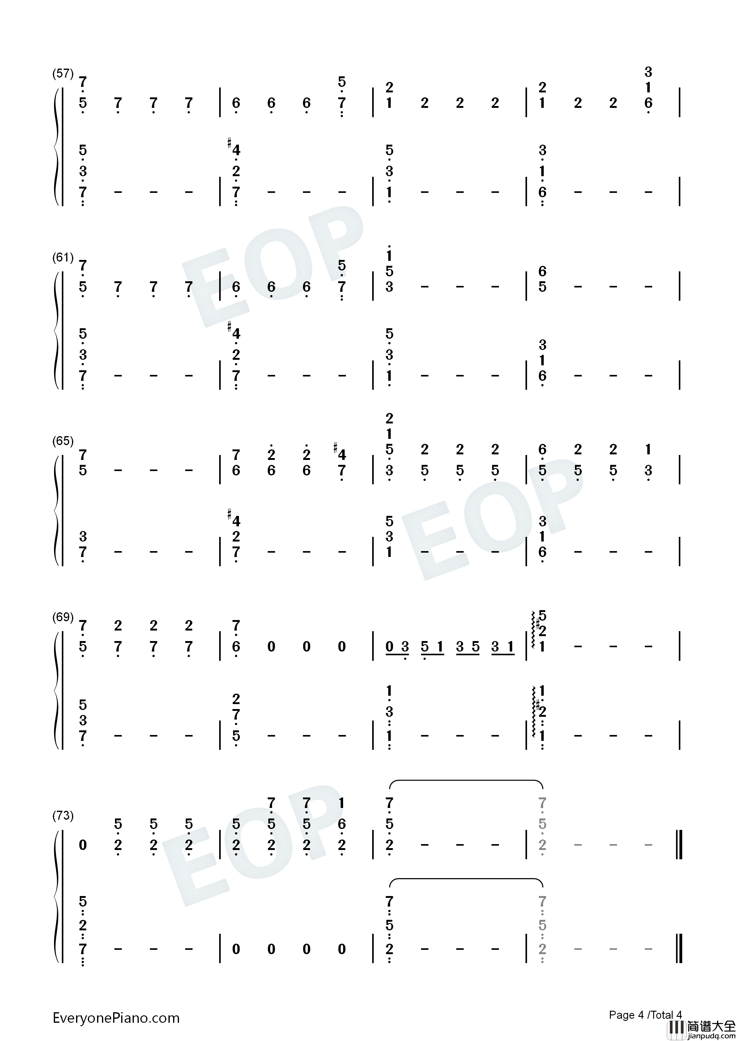 I_Lost_A_Friend钢琴简谱_Finneas演唱