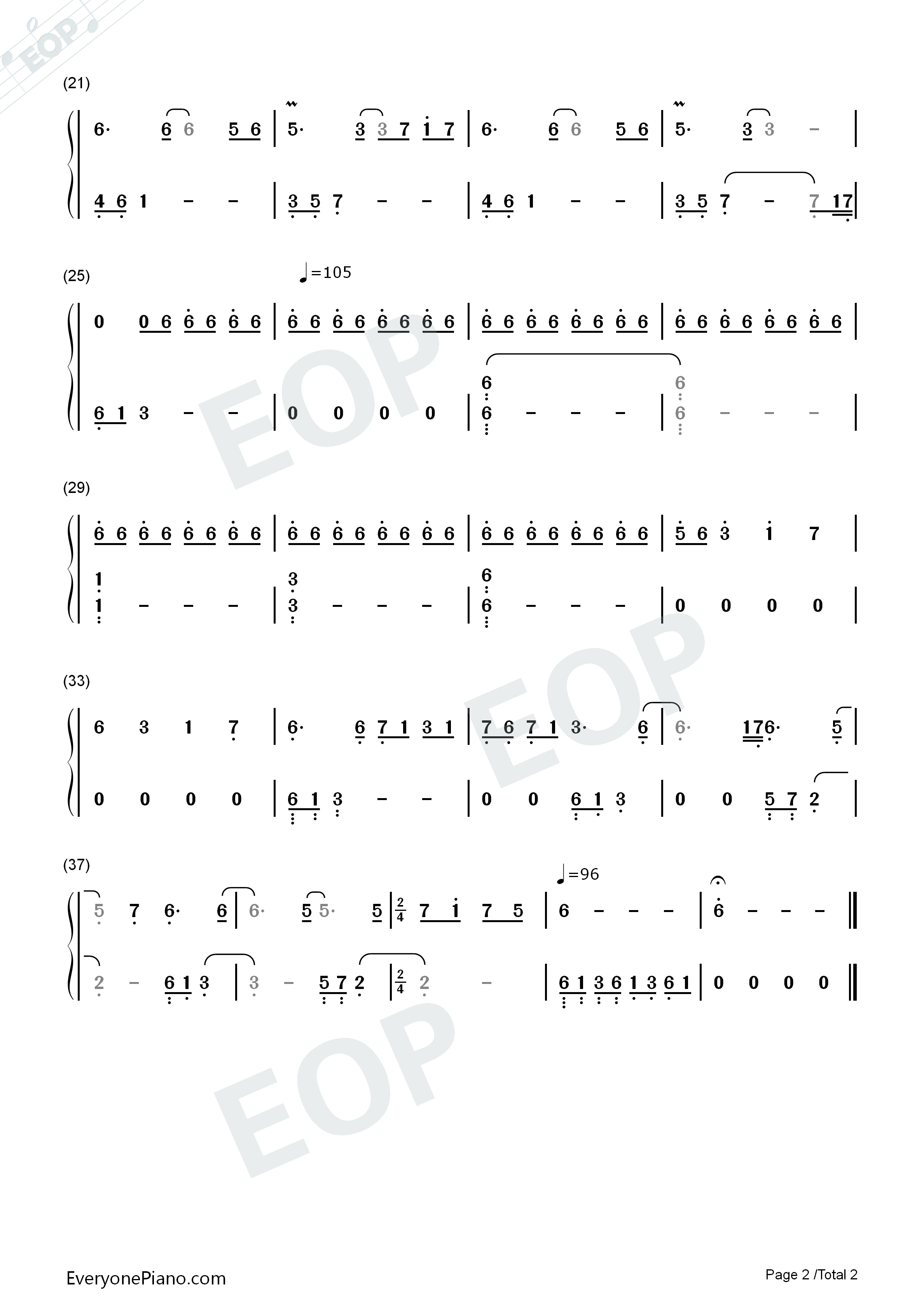 The_Beginning钢琴简谱_Ryan演唱