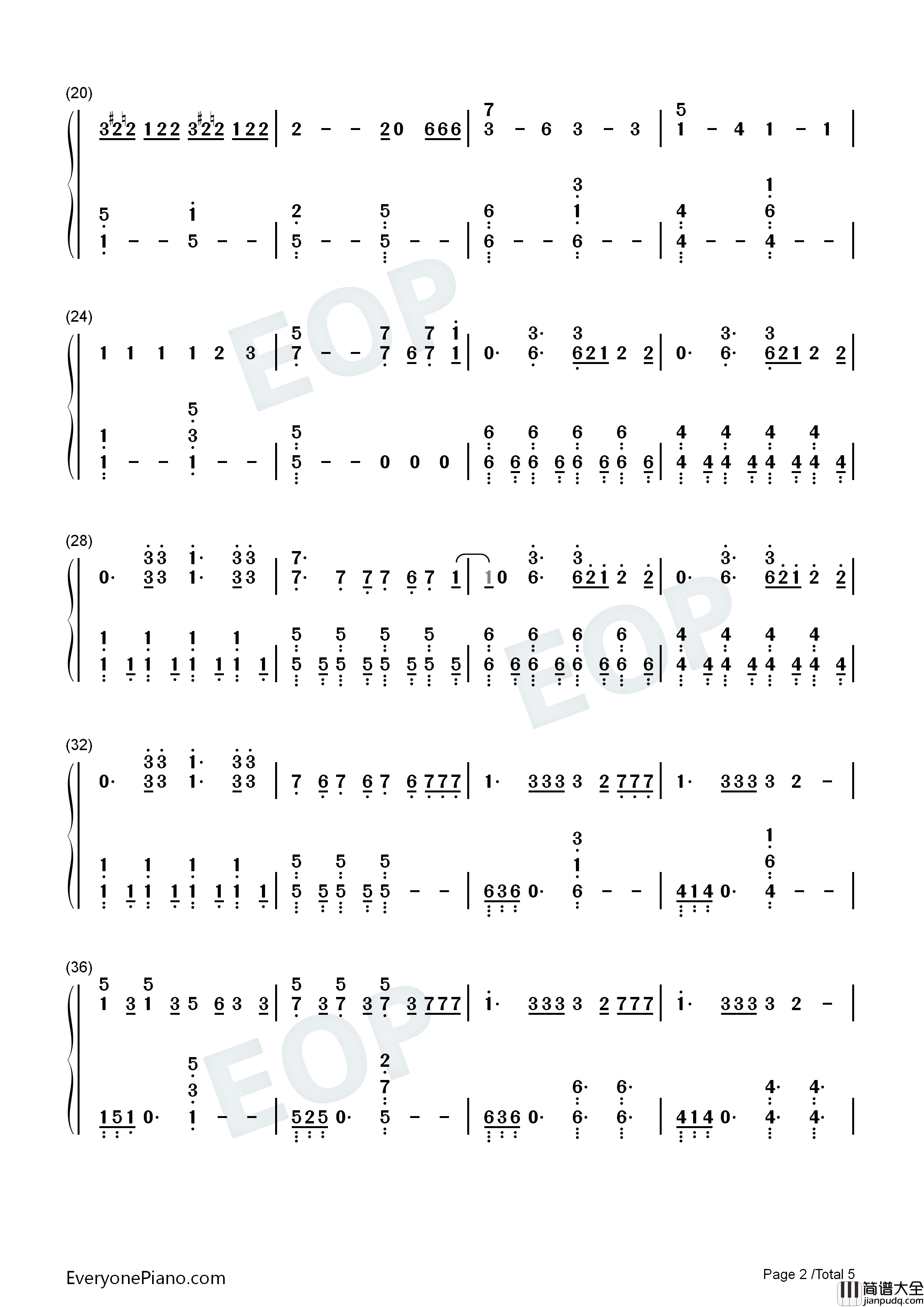 9_and_Three_Quarters_Run_Away钢琴简谱_TXT演唱