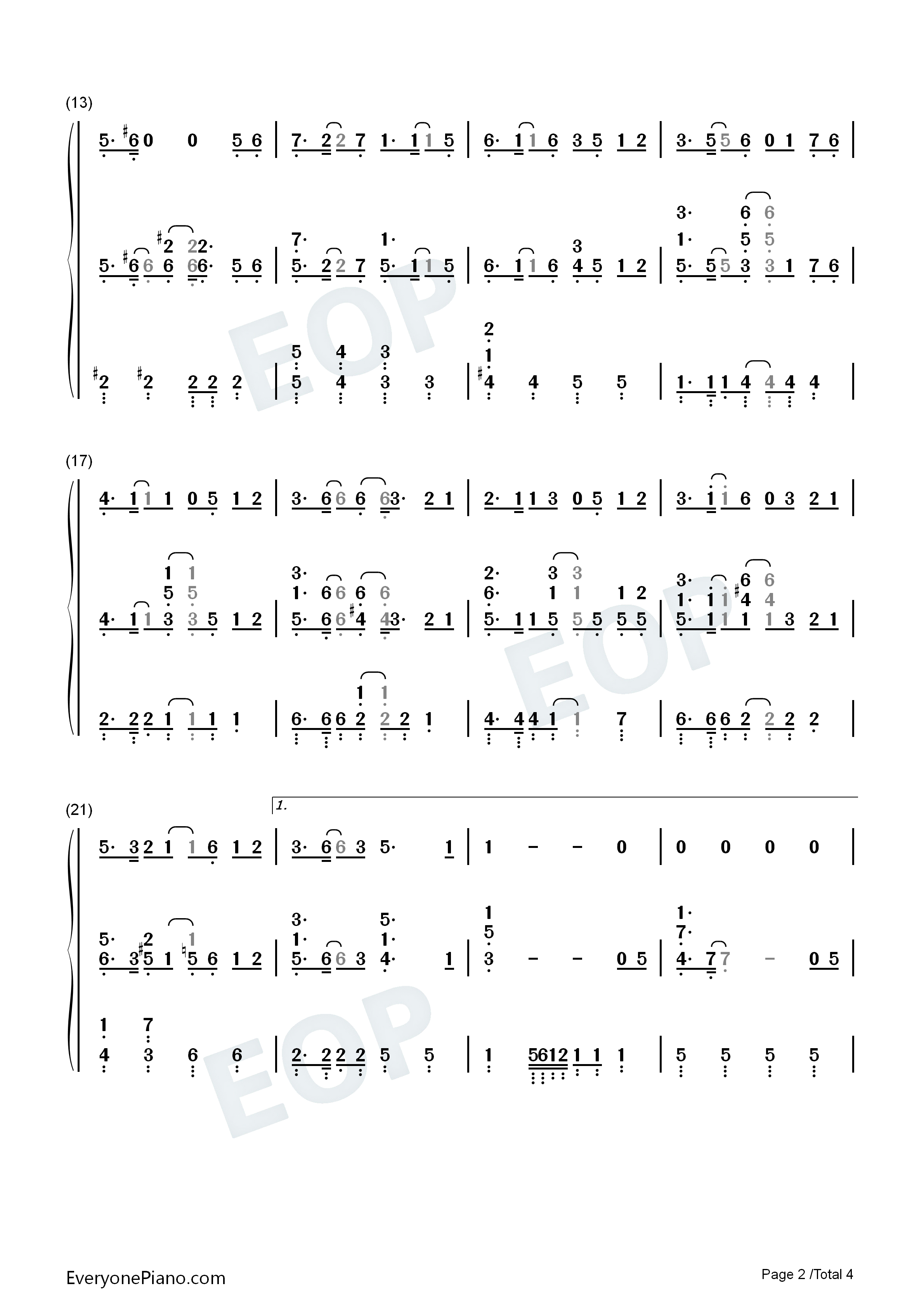 When_Will_My_Life_Begin钢琴简谱_Mandy_Moore演唱