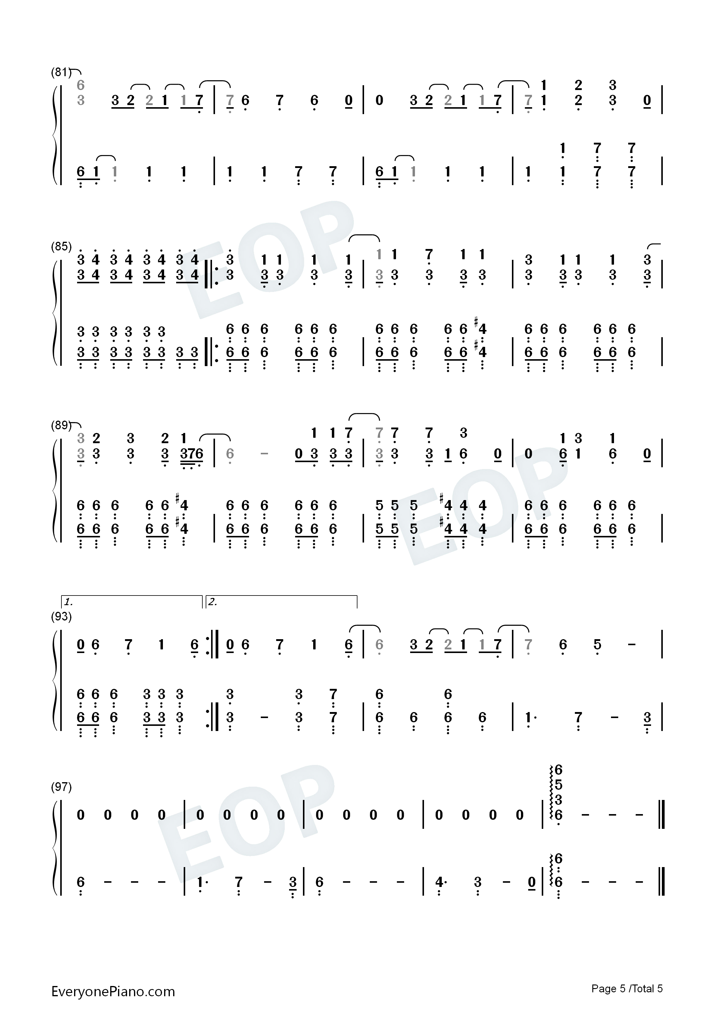 Until_It_Sleeps钢琴简谱_Metallica演唱