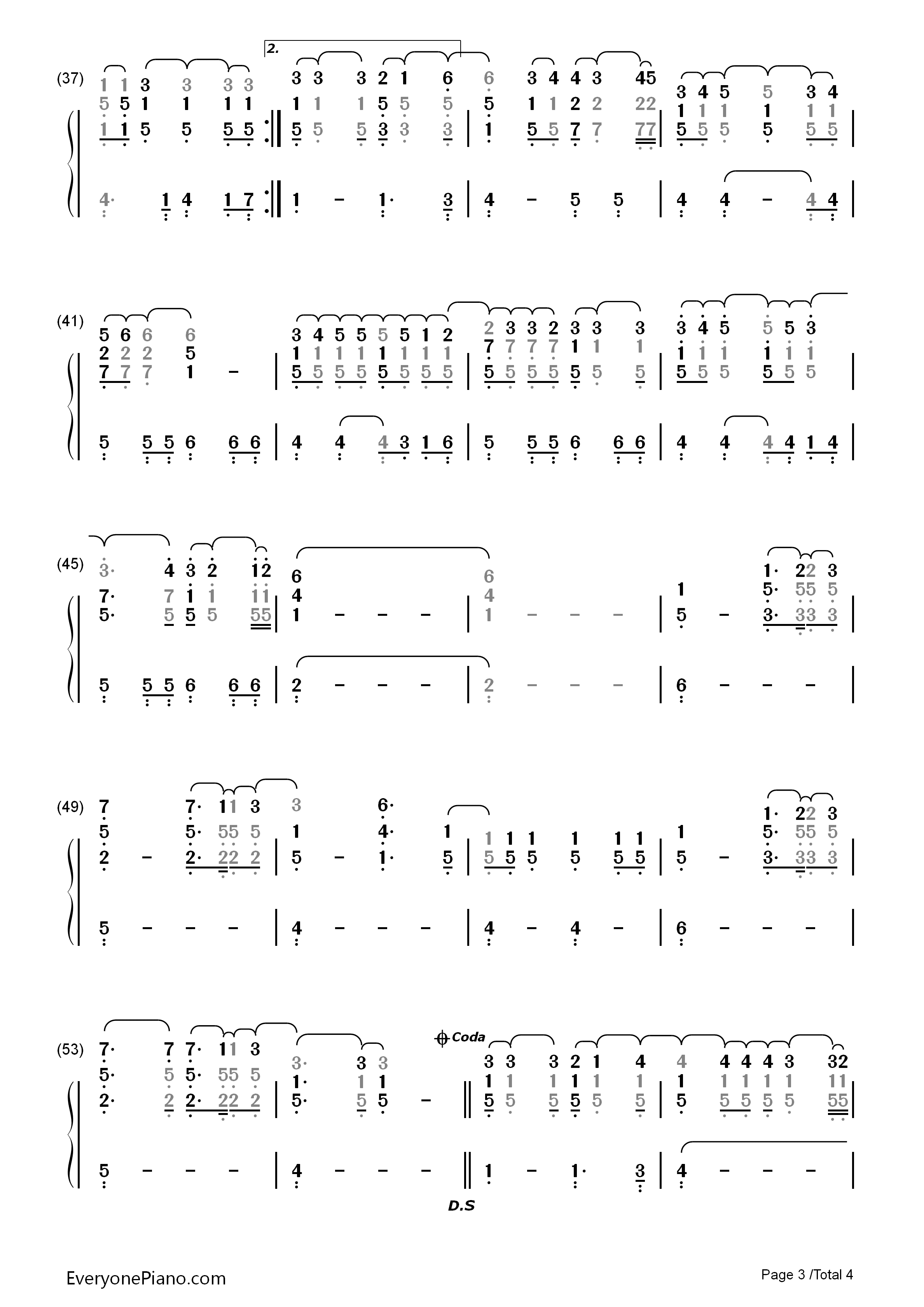 Breaking_Your_Own_Heart钢琴简谱_Kelly_Clarkson演唱