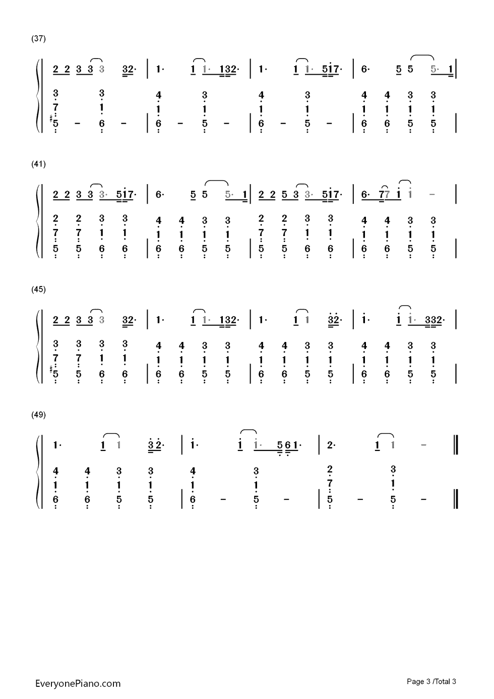If_I_Could_Fly钢琴简谱_One_Direction演唱