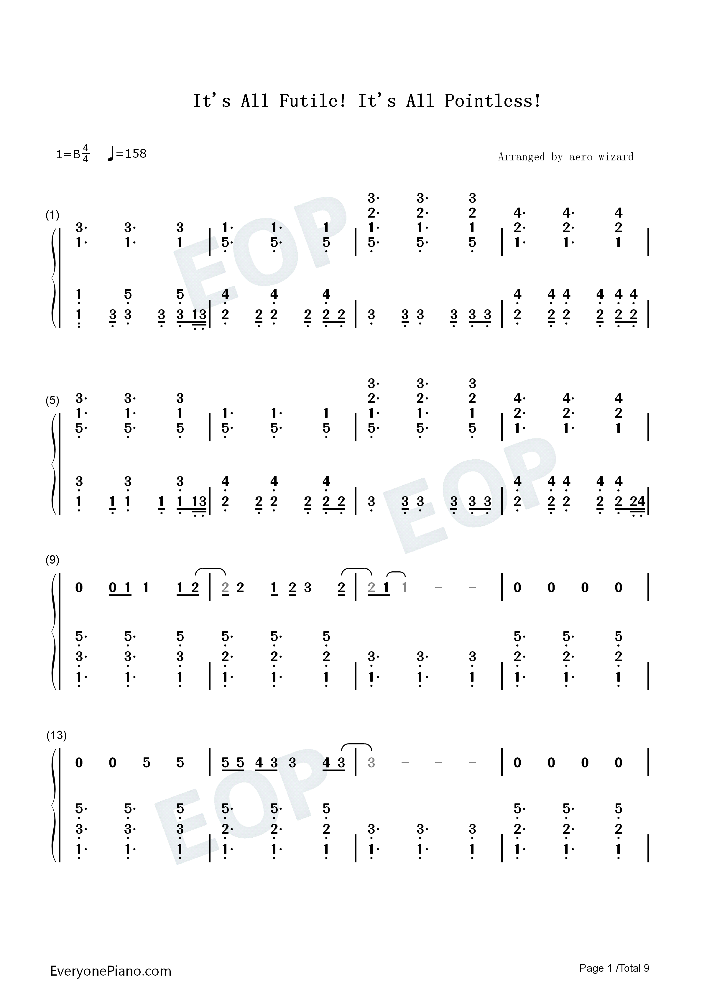 Its_All_Futile_Its_All_Pointless钢琴简谱_Wilbur_Soot演唱