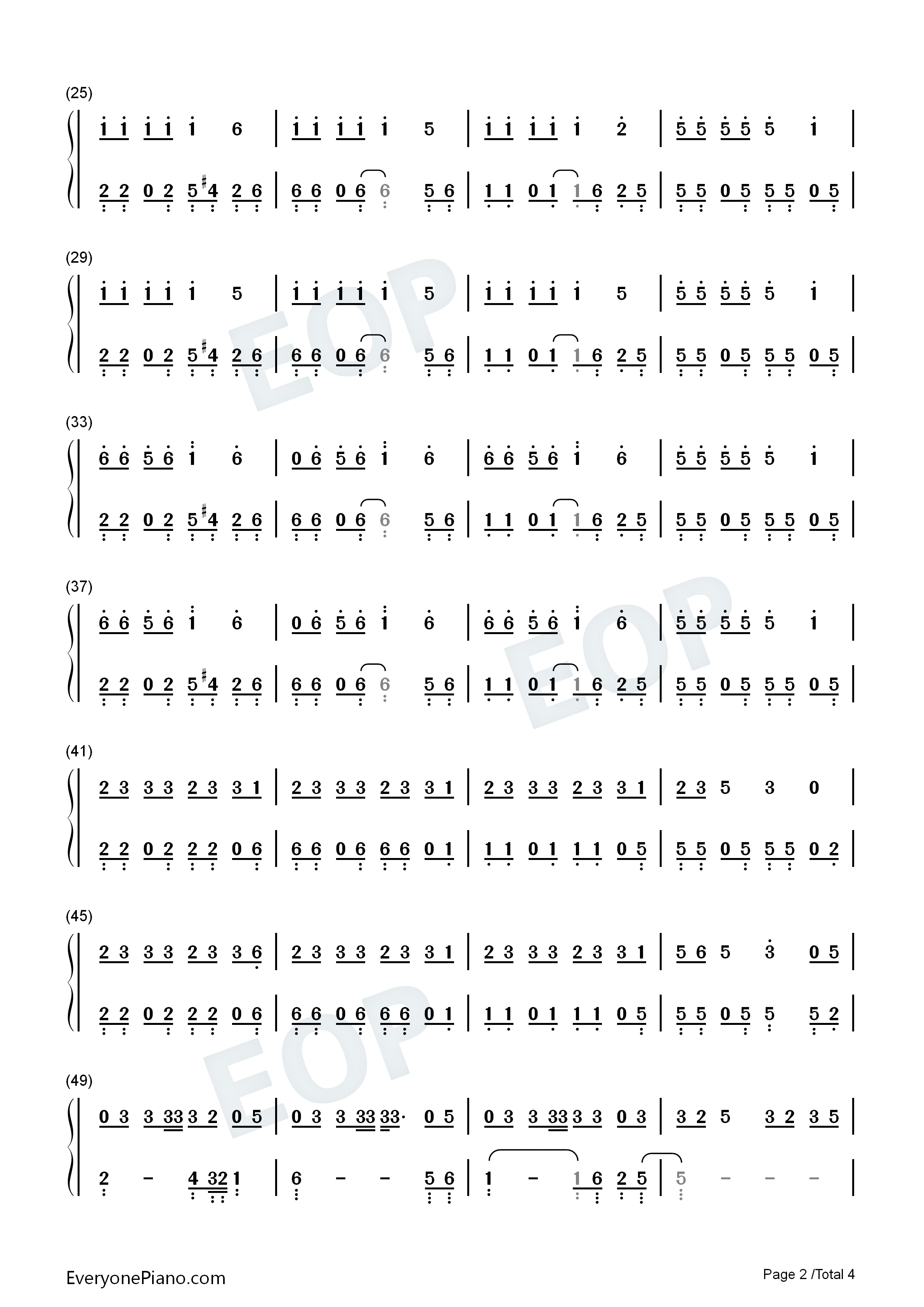 Sunshine钢琴简谱_OneRepublic演唱