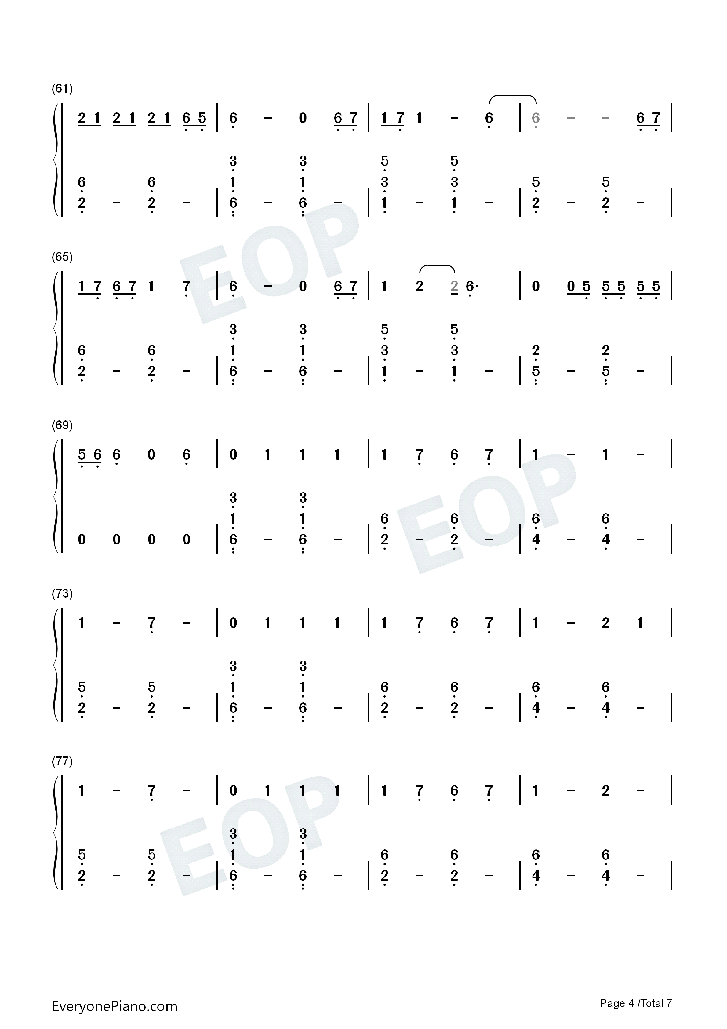 No_Body_No_Crime钢琴简谱_Taylor_Swift演唱