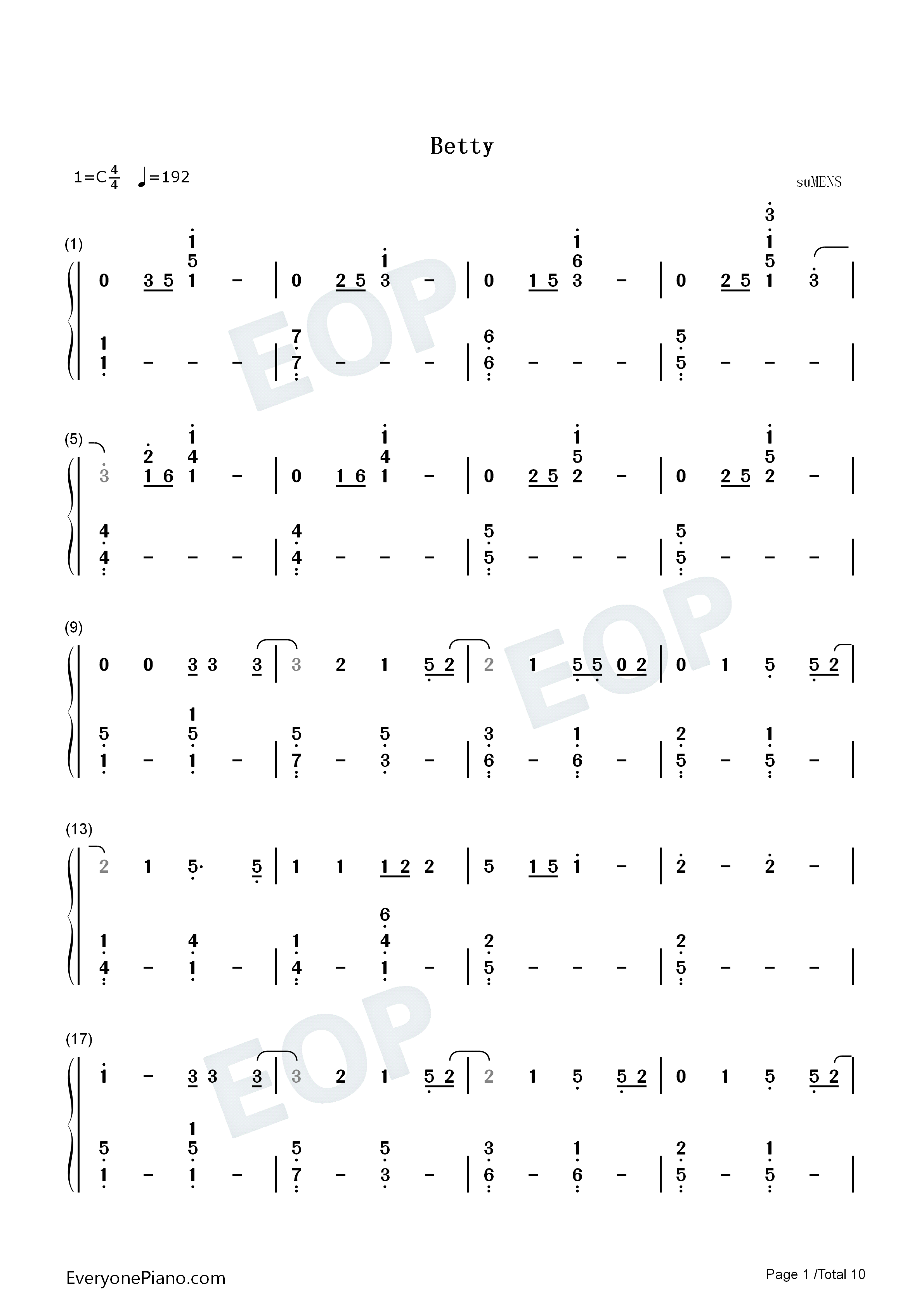 Betty钢琴简谱_Taylor_Swift演唱