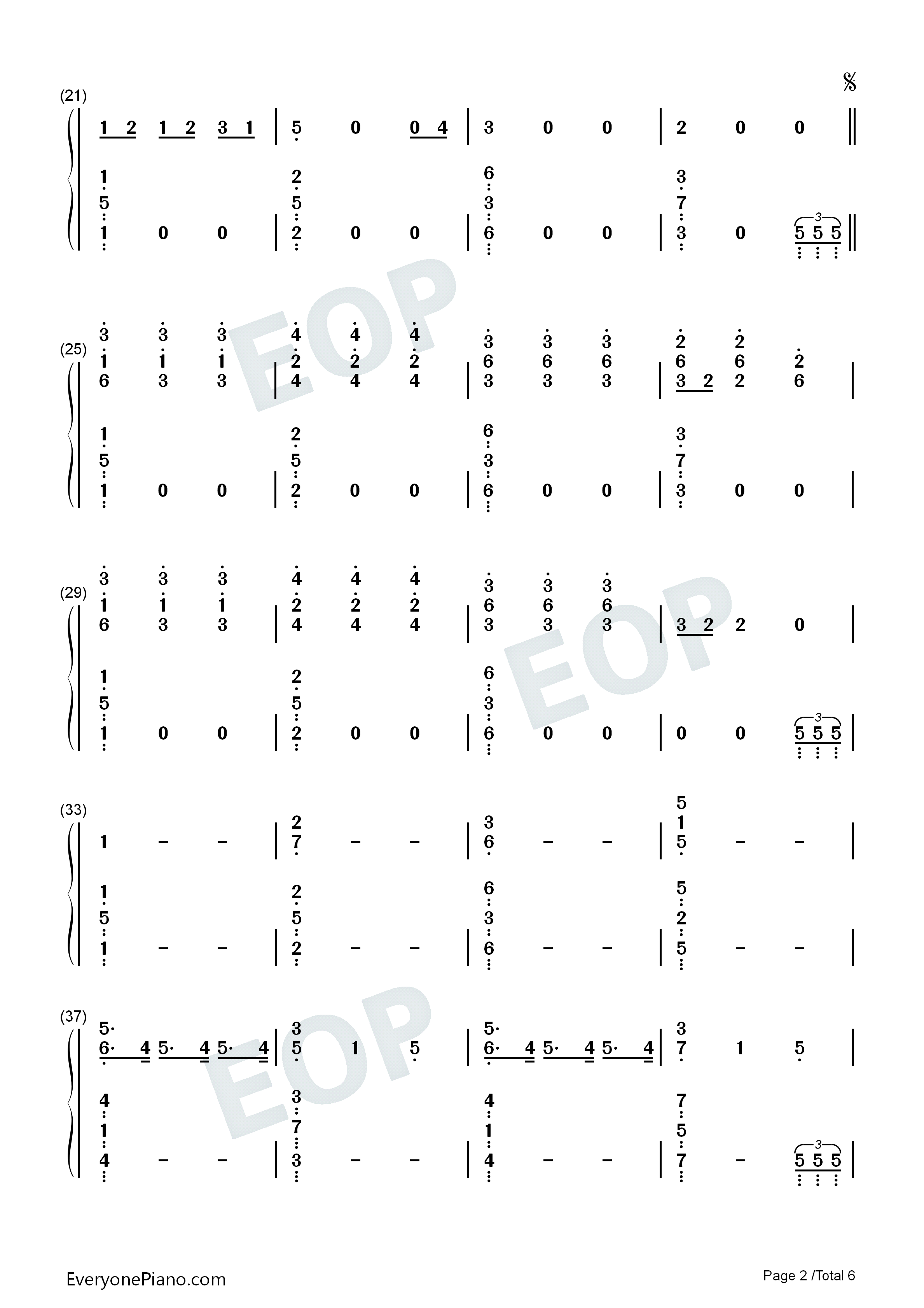 Two_Fux钢琴简谱_Adam_Lambert演唱