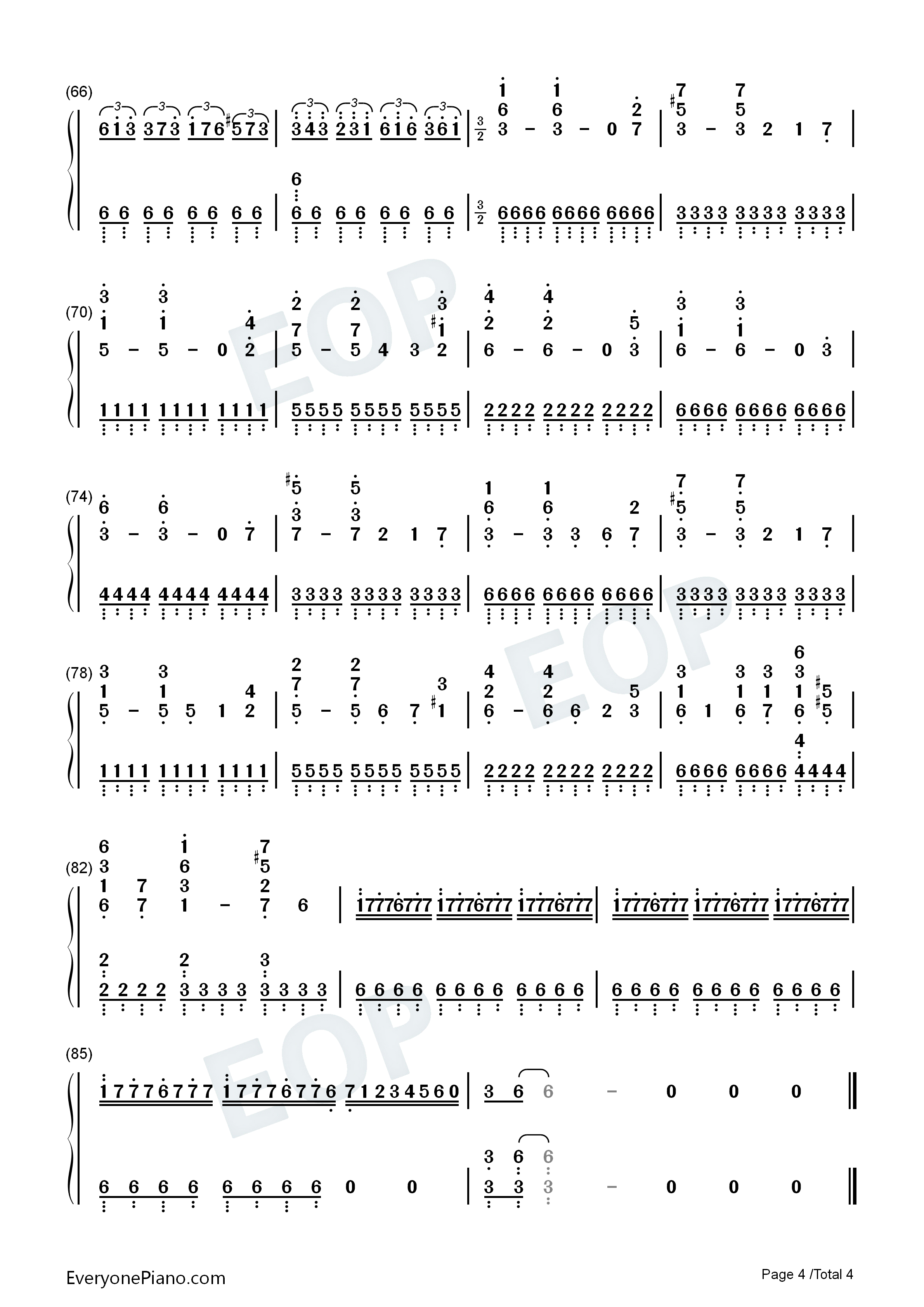 亨德尔的萨拉班德(Handel's_Sarabande)钢琴简谱_马克西姆_Maksim_Mrvica演唱