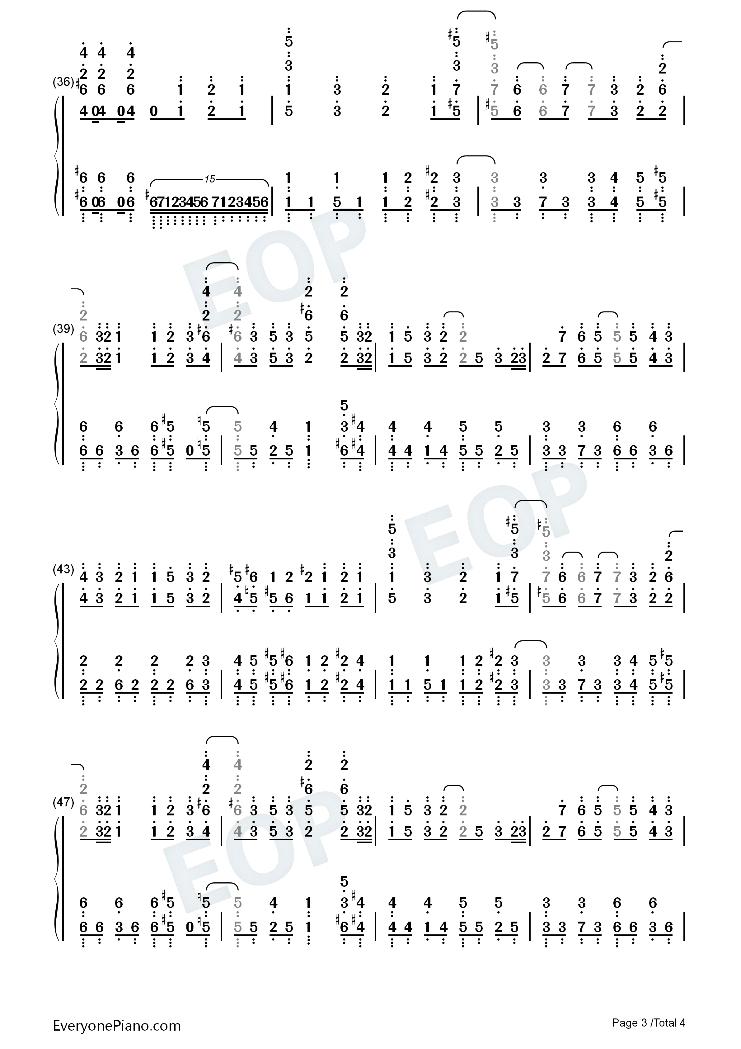 センチメートル钢琴简谱_The_Peggies演唱