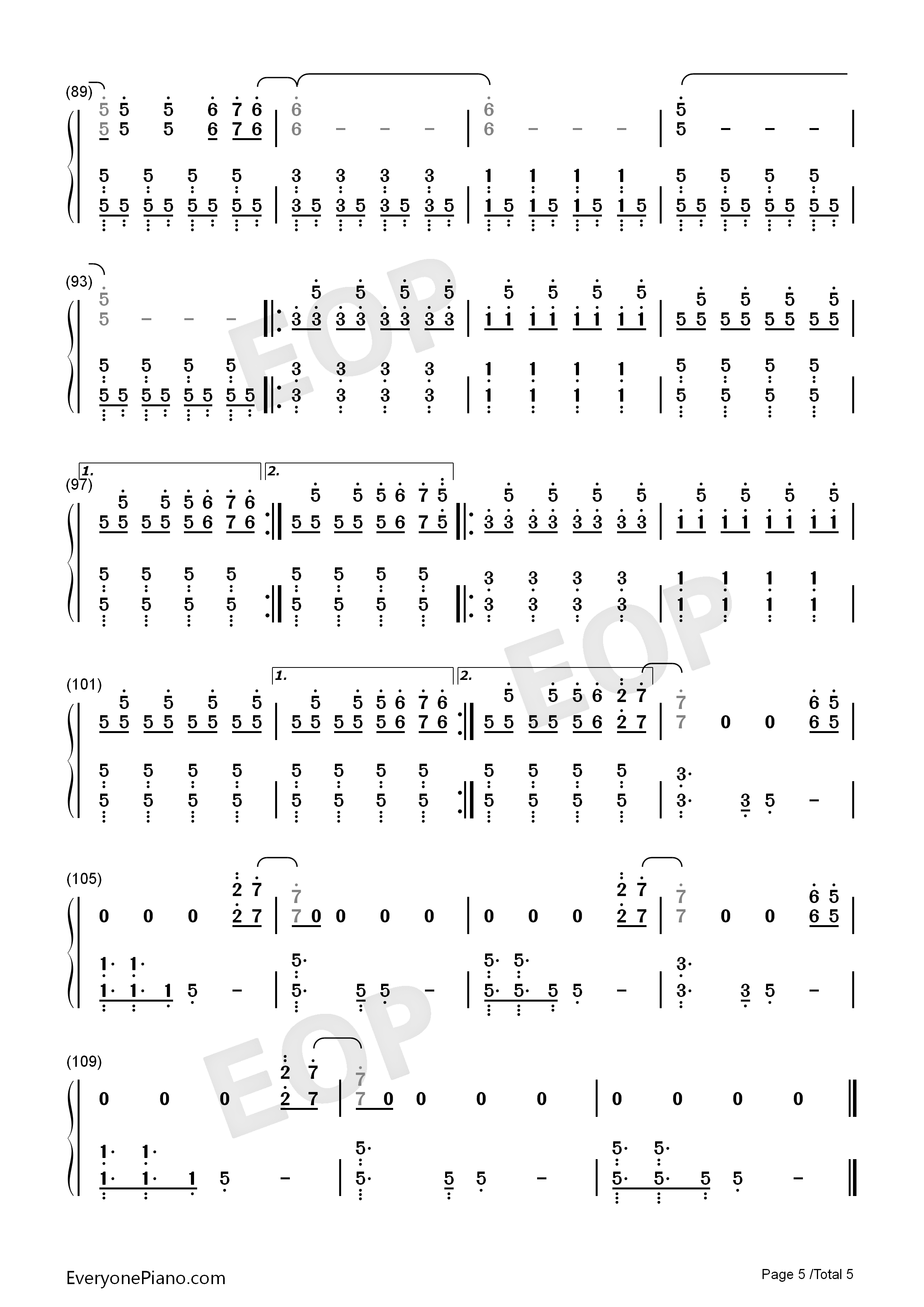 Trees钢琴简谱_Twenty_One_Pilots演唱