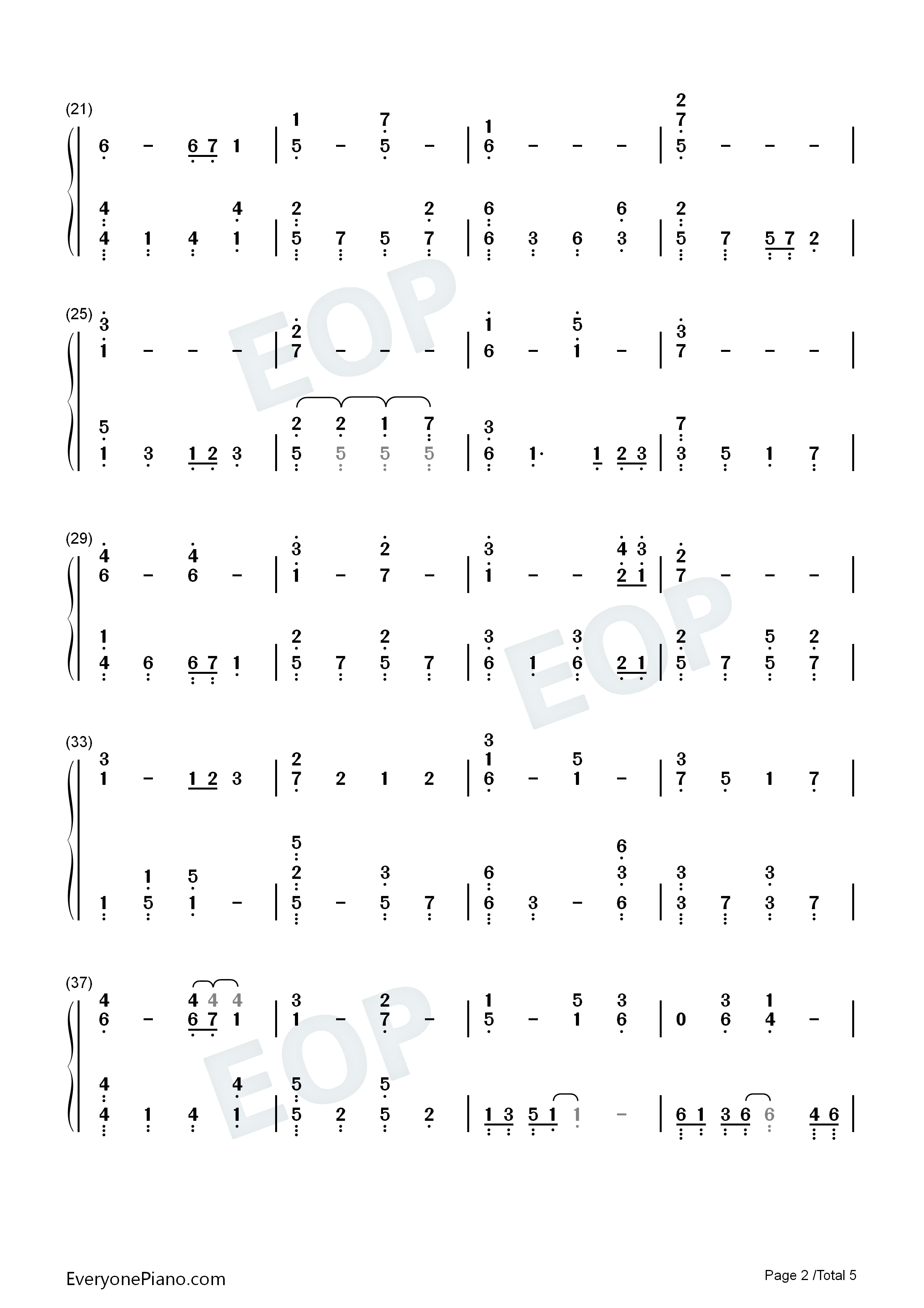 You_Are_My_All_In_All钢琴简谱_The_Praise_Baby_Collection演唱