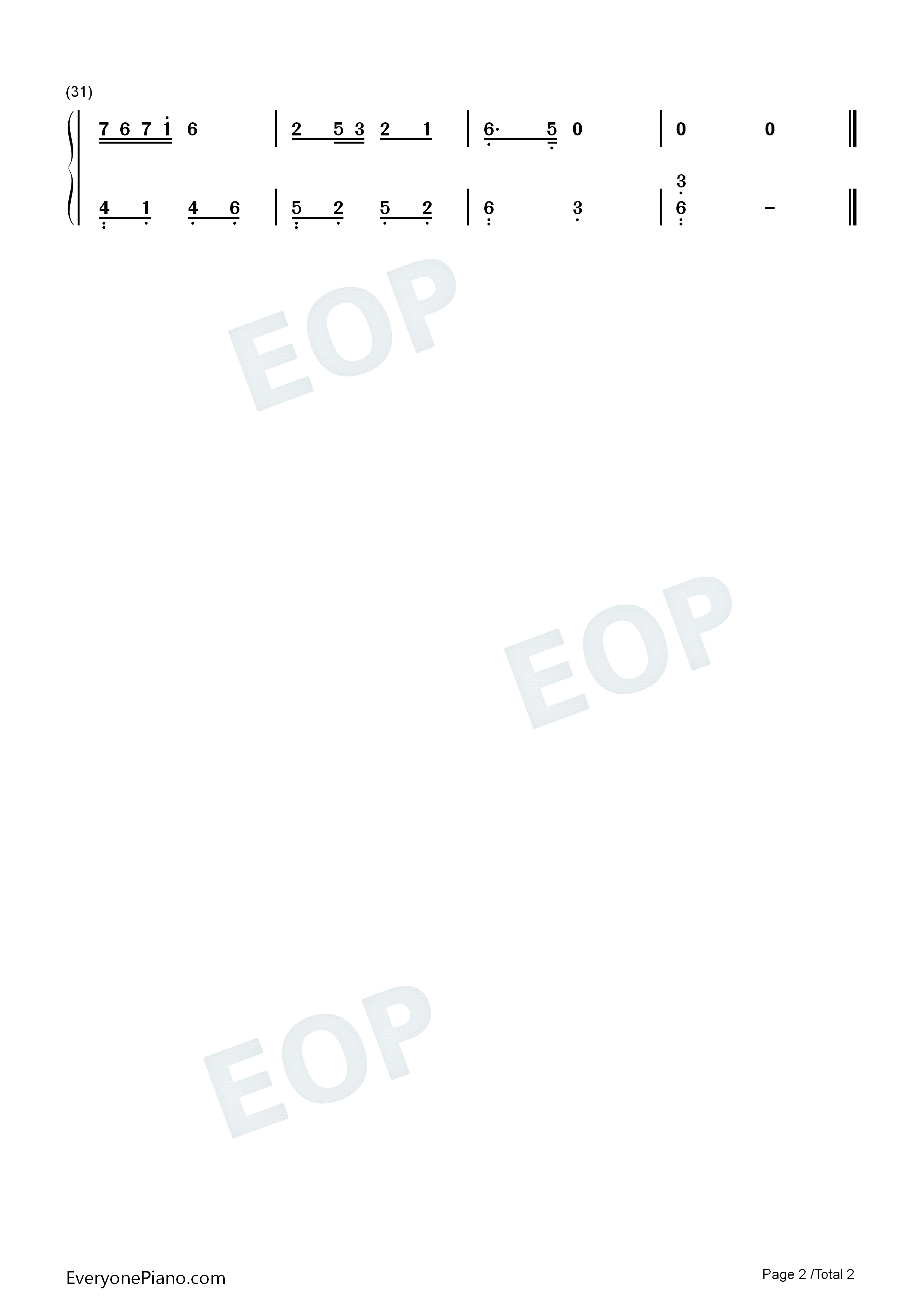 惊鸿一面钢琴简谱_许嵩_黄龄演唱