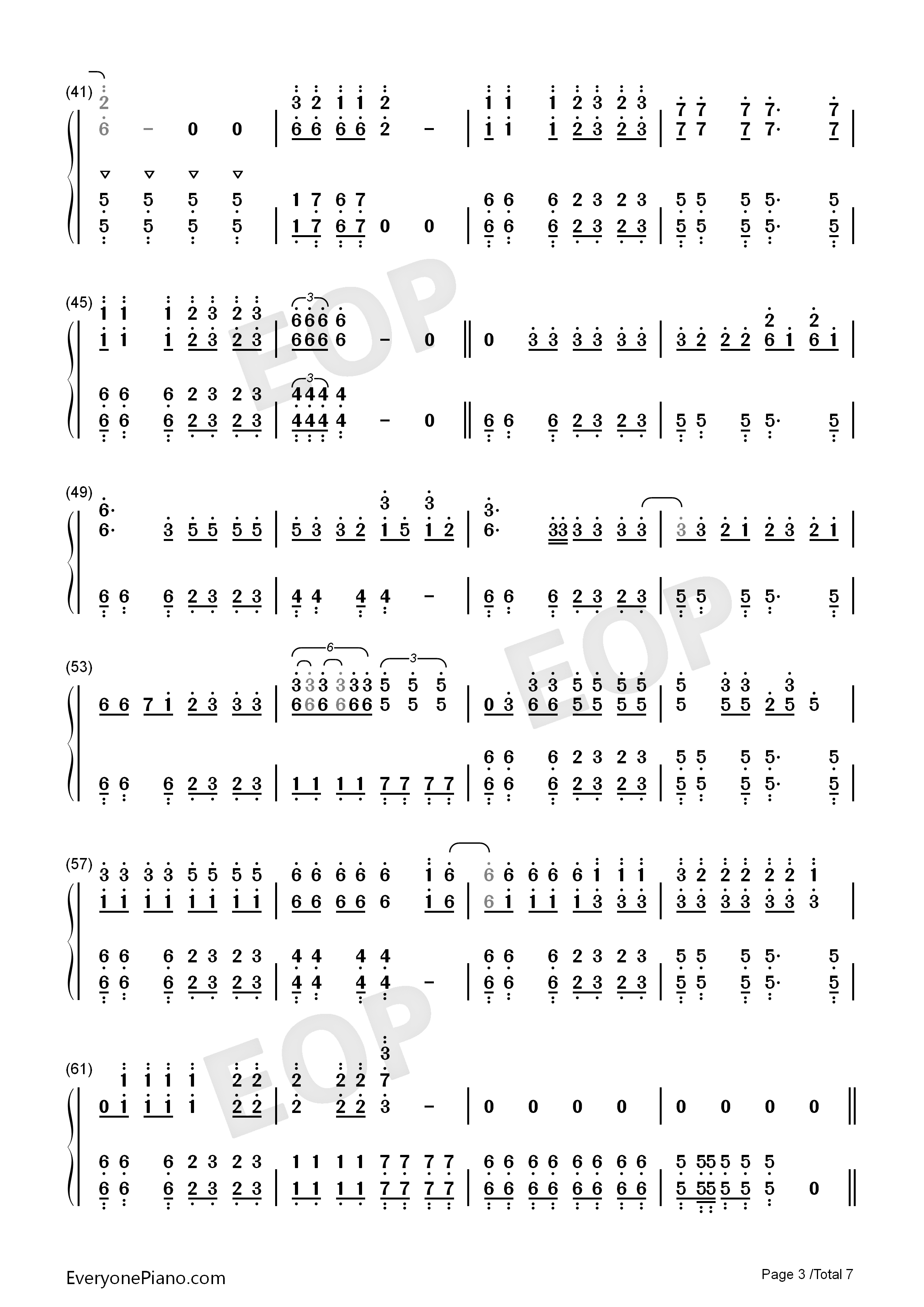 Misery_Business钢琴简谱_Paramore演唱