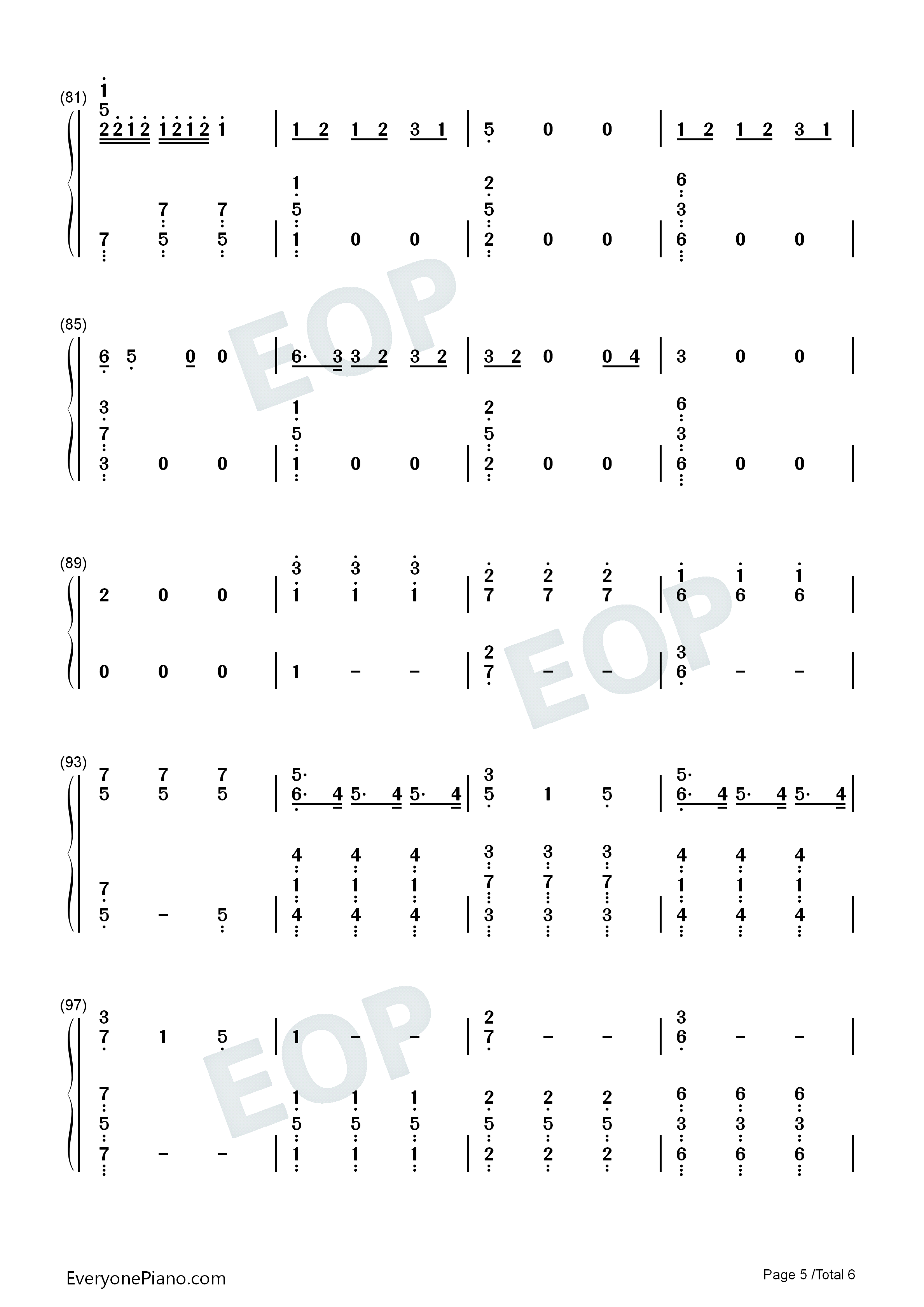 Two_Fux钢琴简谱_Adam_Lambert演唱