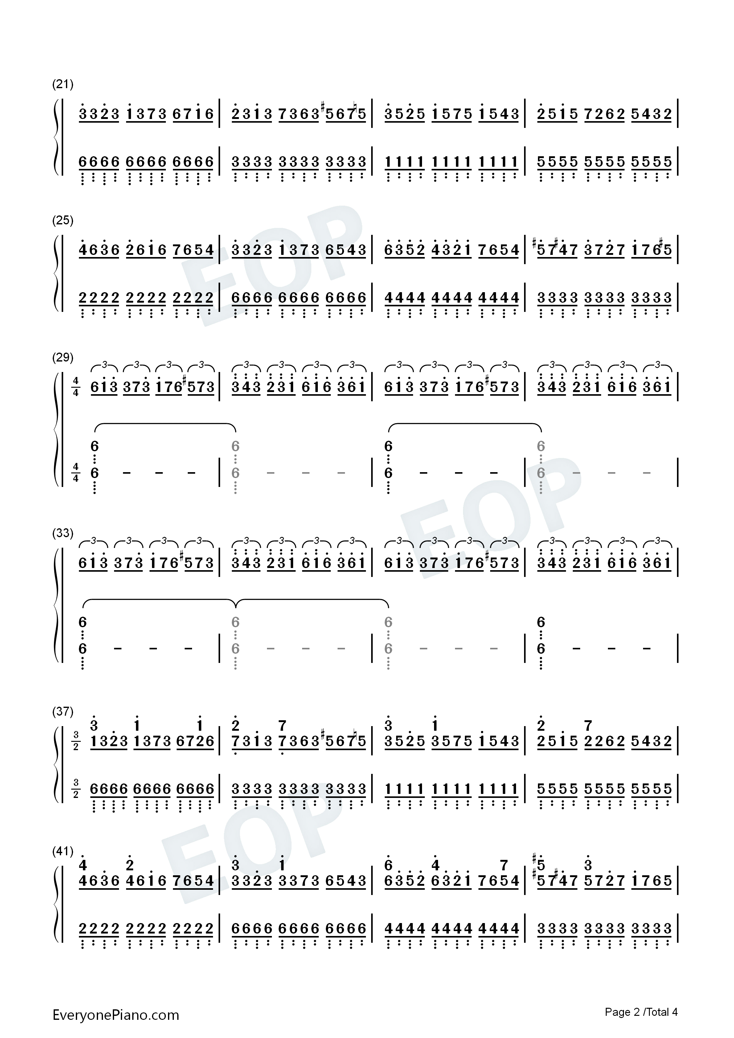 亨德尔的萨拉班德(Handel's_Sarabande)钢琴简谱_马克西姆_Maksim_Mrvica演唱