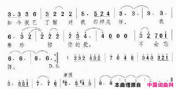 邓丽君演唱歌曲集251_300简谱