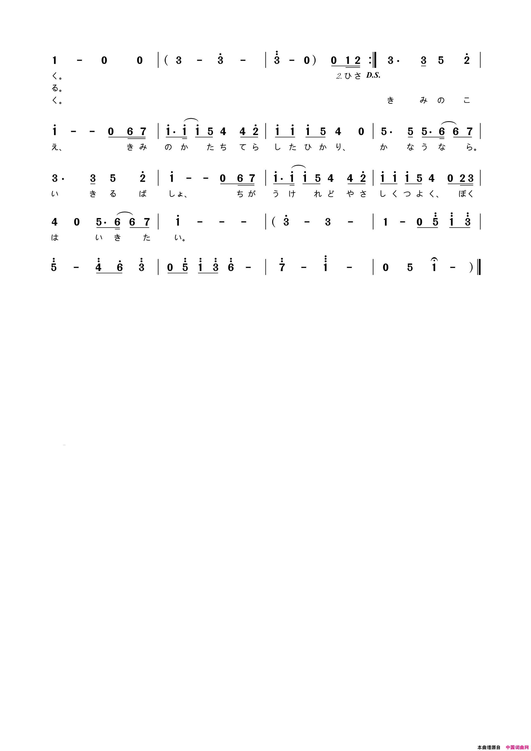 你的声音动画片_云之彼方，约定的场所_主题曲简谱_川岛爱演唱_新海诚/天门词曲