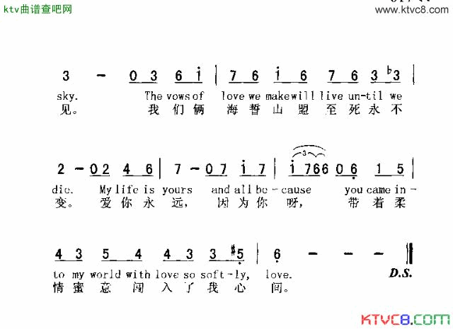 SPEAKSOFTLYLOVE柔声倾诉简谱