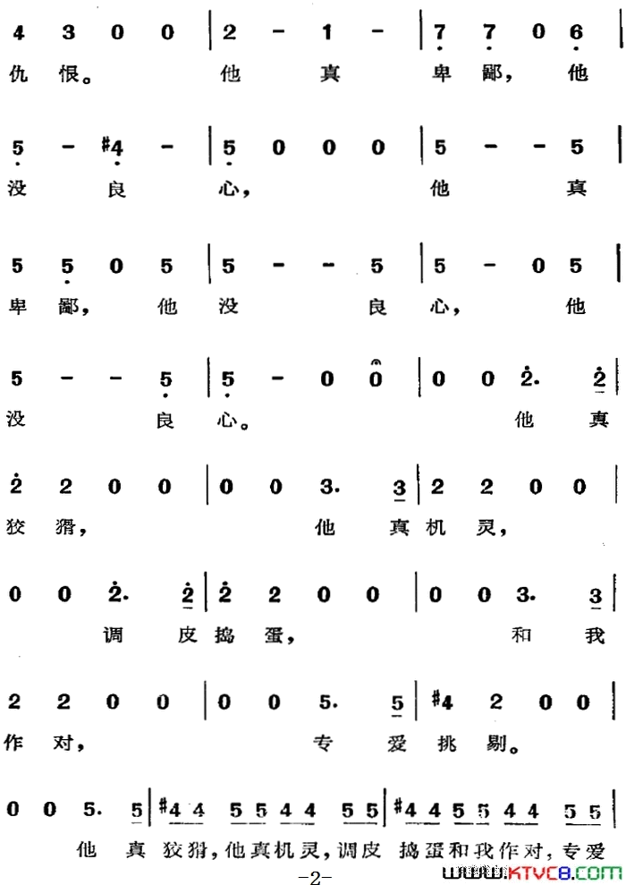 歌剧_费加罗的婚礼_选曲：我要报仇简谱