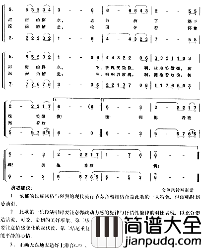 玫瑰红红的玫瑰简谱