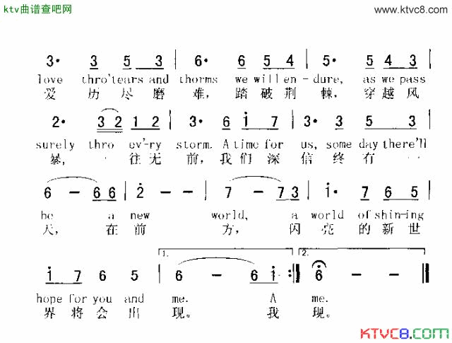 ATIMEFORUS终有一天简谱