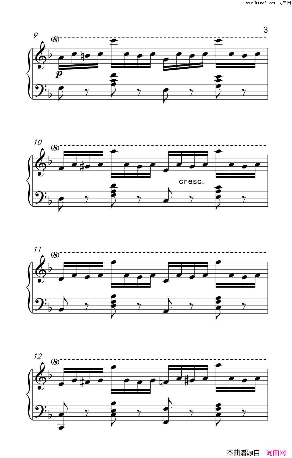 第七级2.练习曲中央音乐学院钢琴业余考级教程7_9级第七级2.练习曲中央音乐学院_钢琴业余考级教程_7_9级简谱