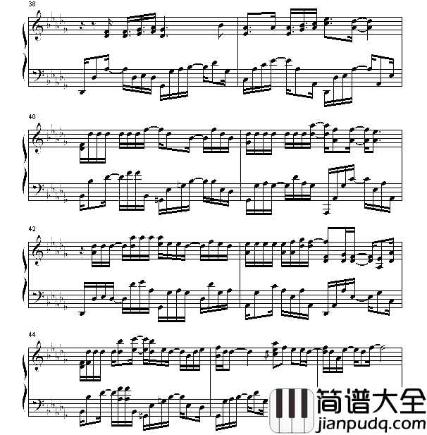 我遇到简谱