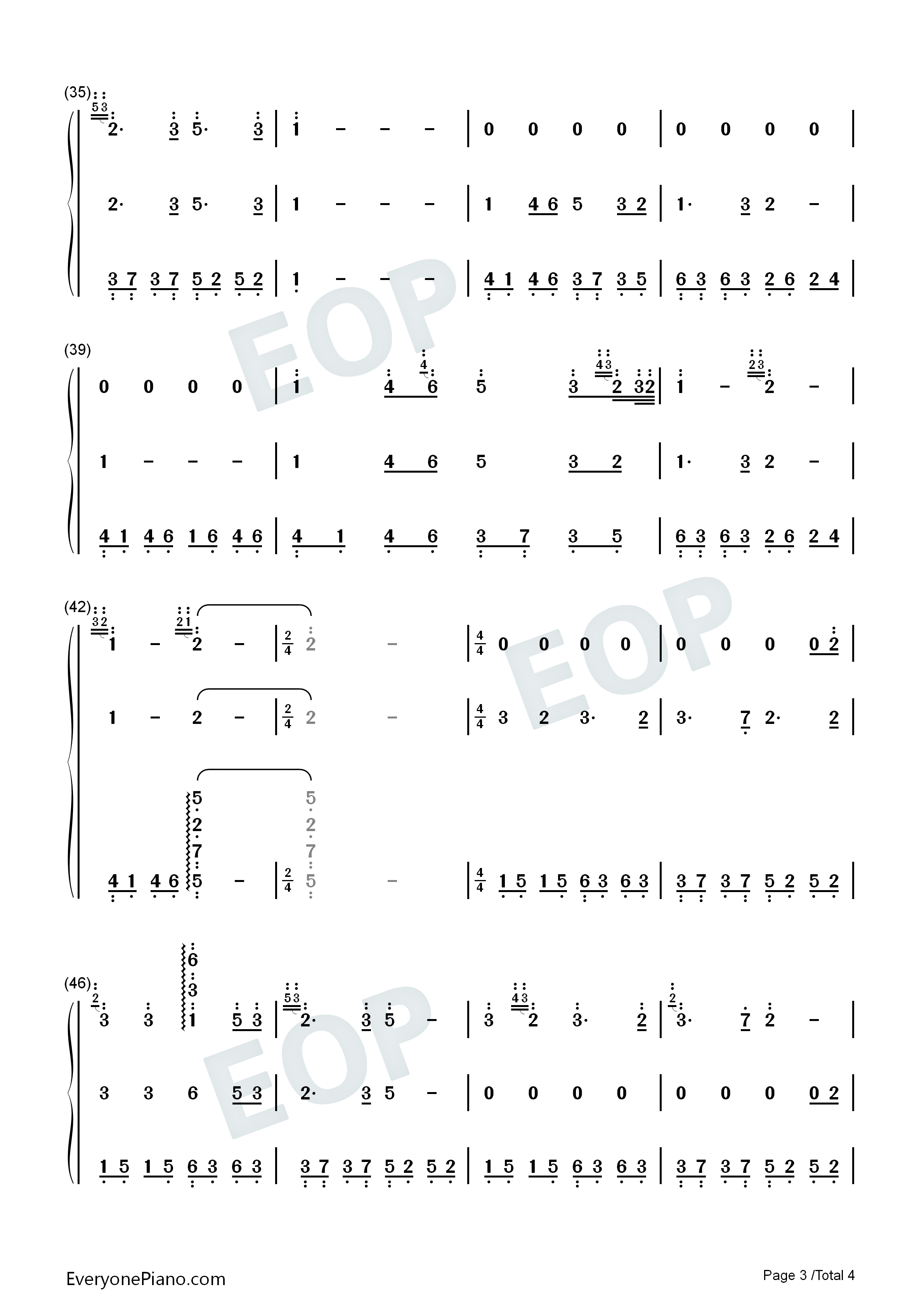 Song_For_The_Lord钢琴简谱_班得瑞_Bandari演唱