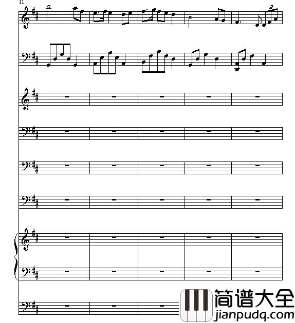秋日传奇简谱
