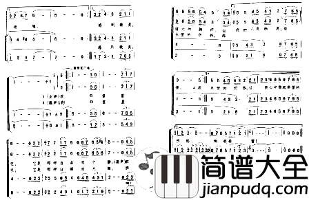 仰望星空合唱歌谱简谱_颂今音乐演唱