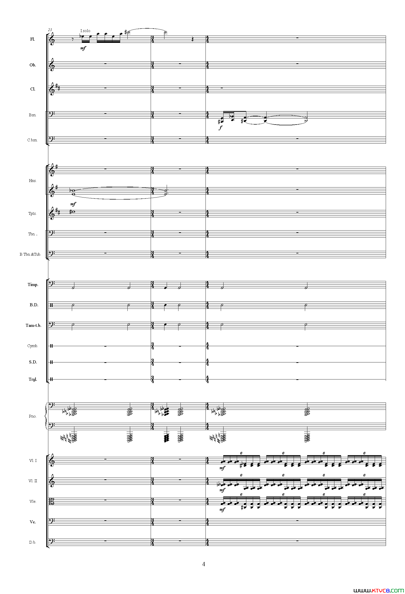 镇压叛乱_中山颂·交响组曲_之六交响乐队总谱简谱