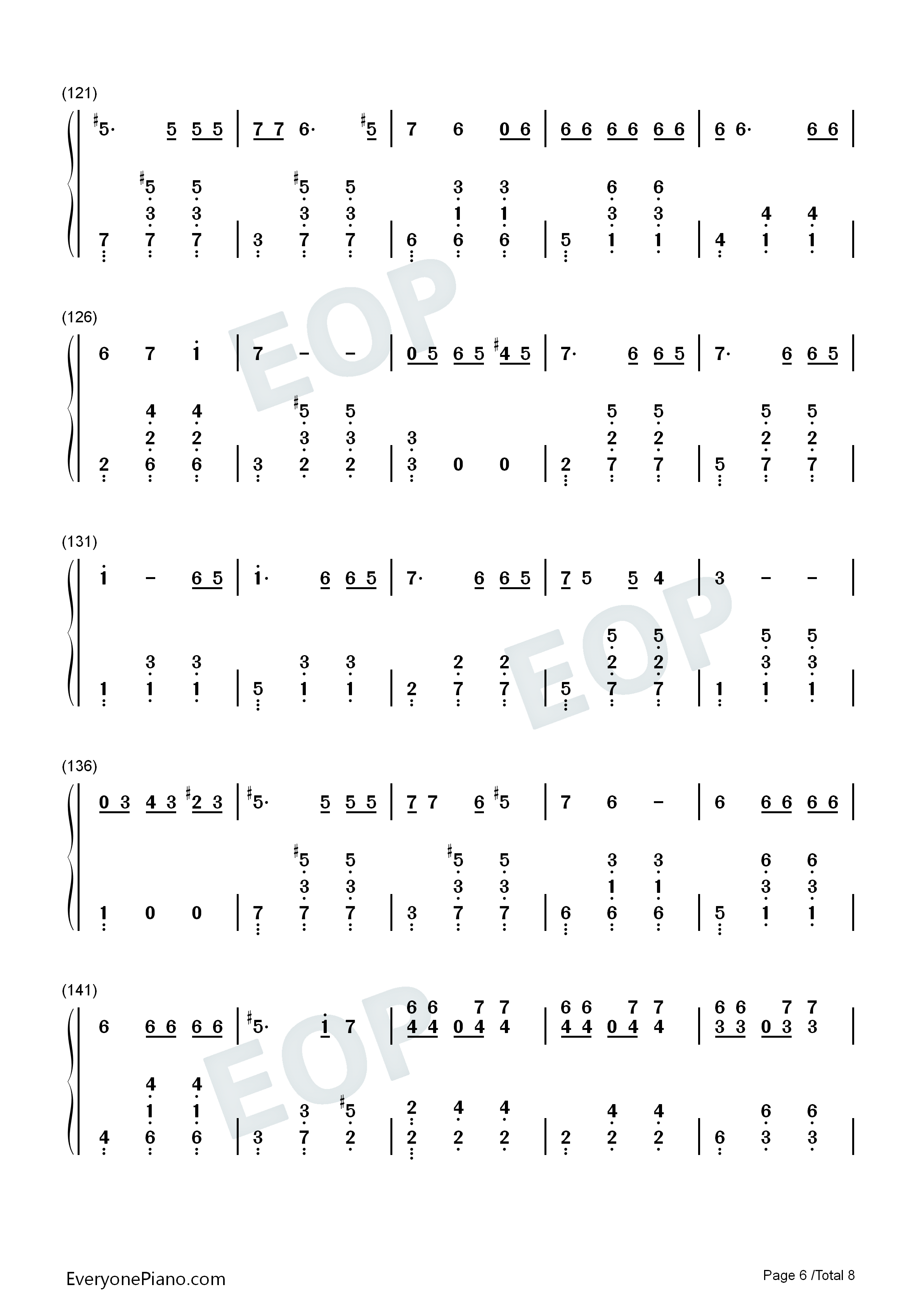 La_Foule钢琴简谱_Edith_Piaf演唱