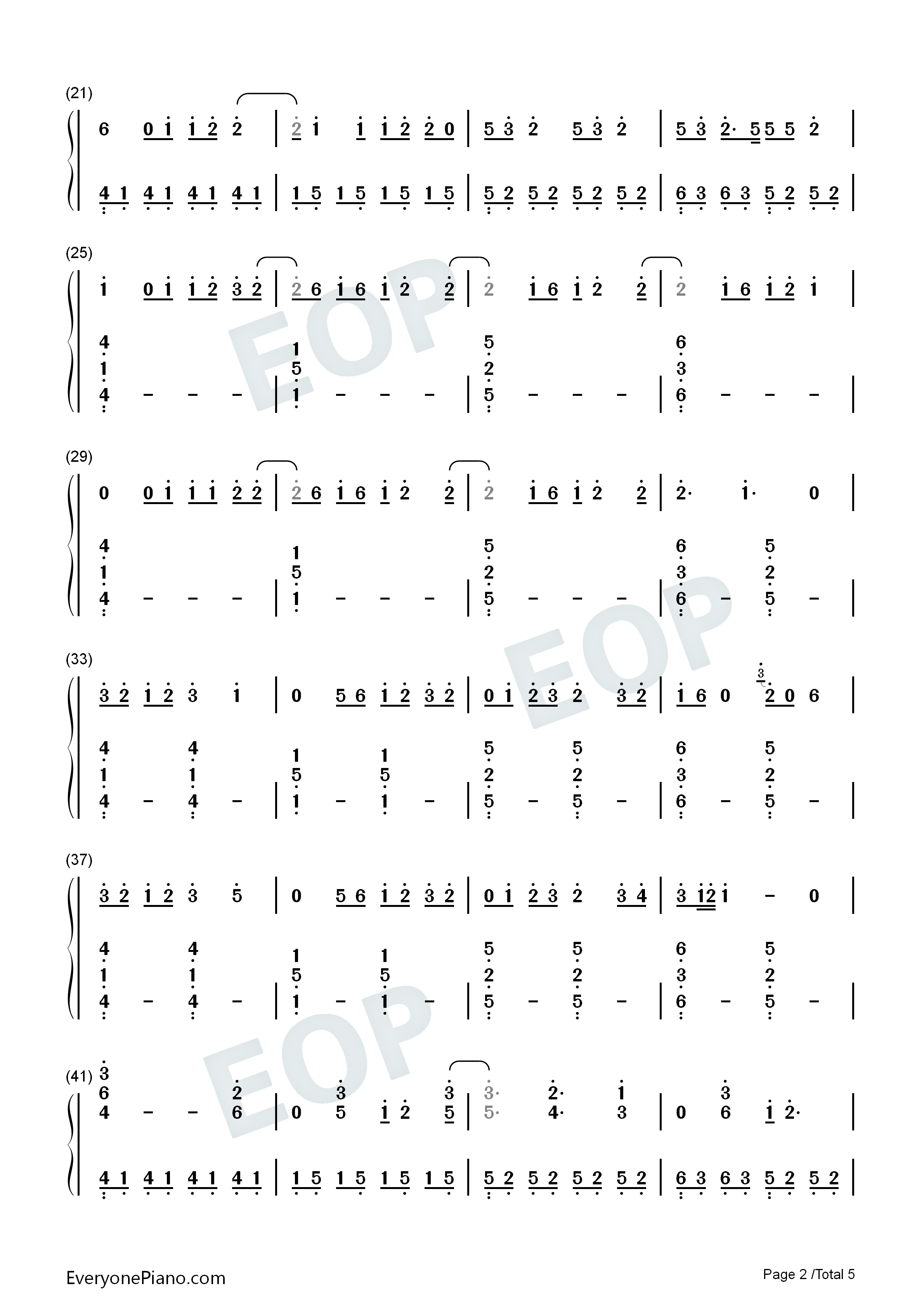 All_Eyes_On_Me钢琴简谱_Bo_Burnham演唱