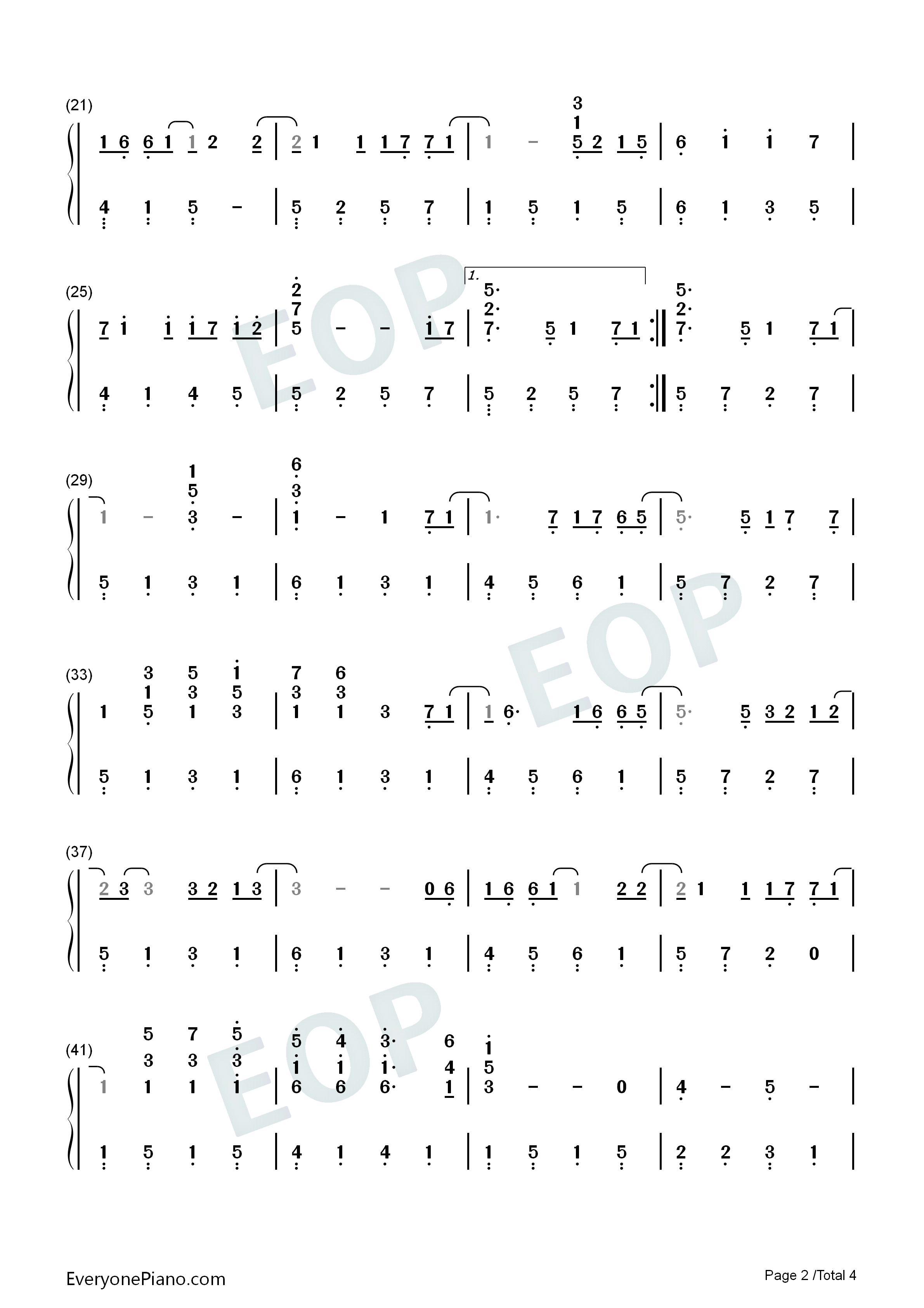 Remember_When钢琴简谱_Alan_Jackson演唱