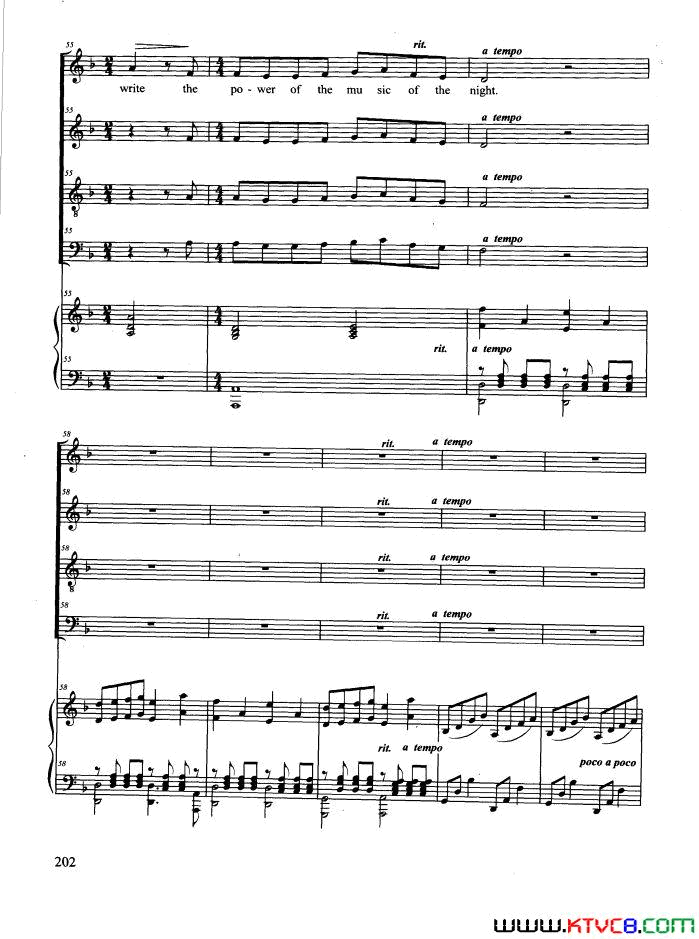 TheMusicofTheNight合唱正谱The_Music_of_The_Night合唱_正谱简谱